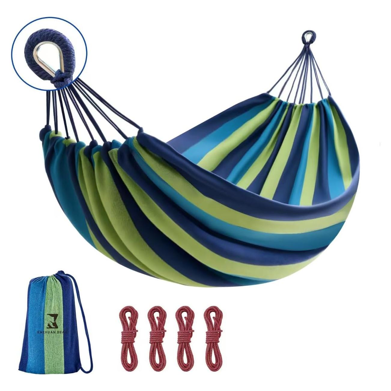 Hamaca de Camping KACHUAN BEAR 272kg 2.74m x 1.52m Verde