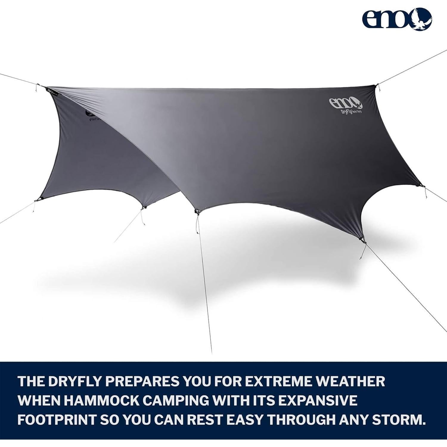 Toldo de Lluvia ENO DryFly Ultraligero 320x168 cm Gris