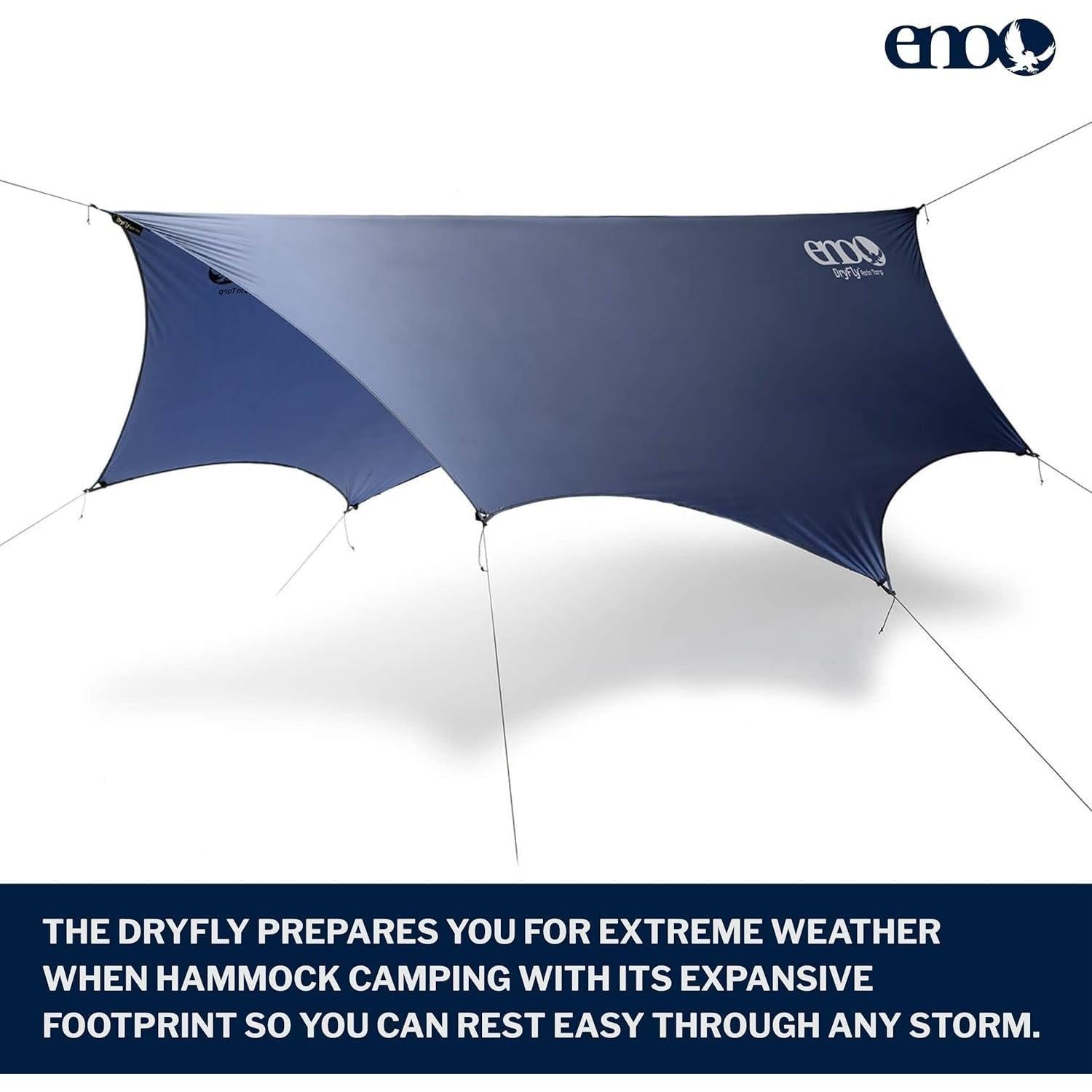 Lona de Lluvia ENO DryFly Impermeable 3.2x2.8m para Camping