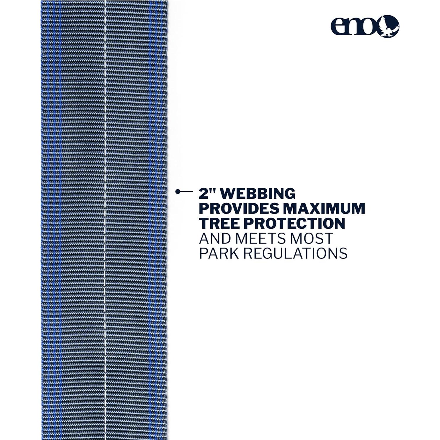 Cintas Utilitarias Atlas EXT ENO para Hamacas - 2 Piezas, Carbón/Navy