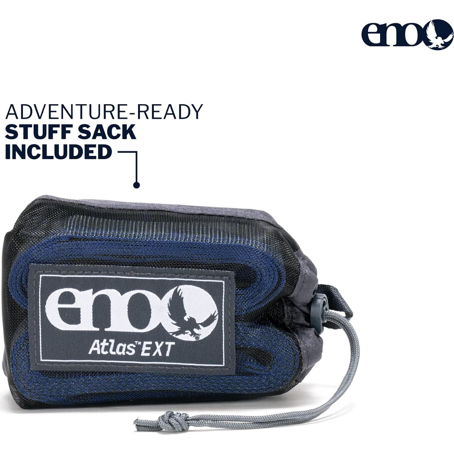 Cintas Utilitarias Atlas EXT ENO para Hamacas - 2 Piezas, Carbón/Navy