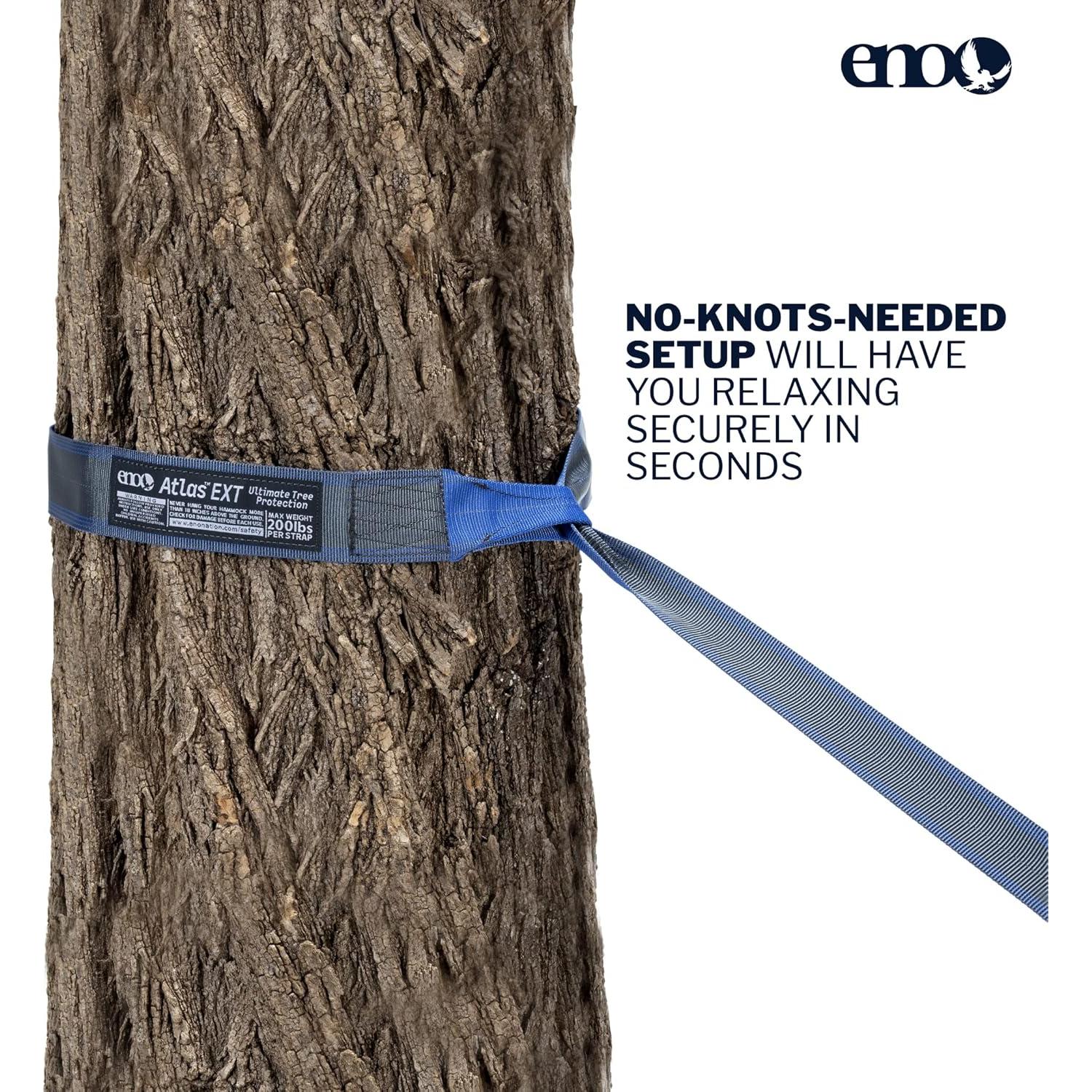 Cintas Utilitarias Atlas EXT ENO para Hamacas - 2 Piezas, Carbón/Navy