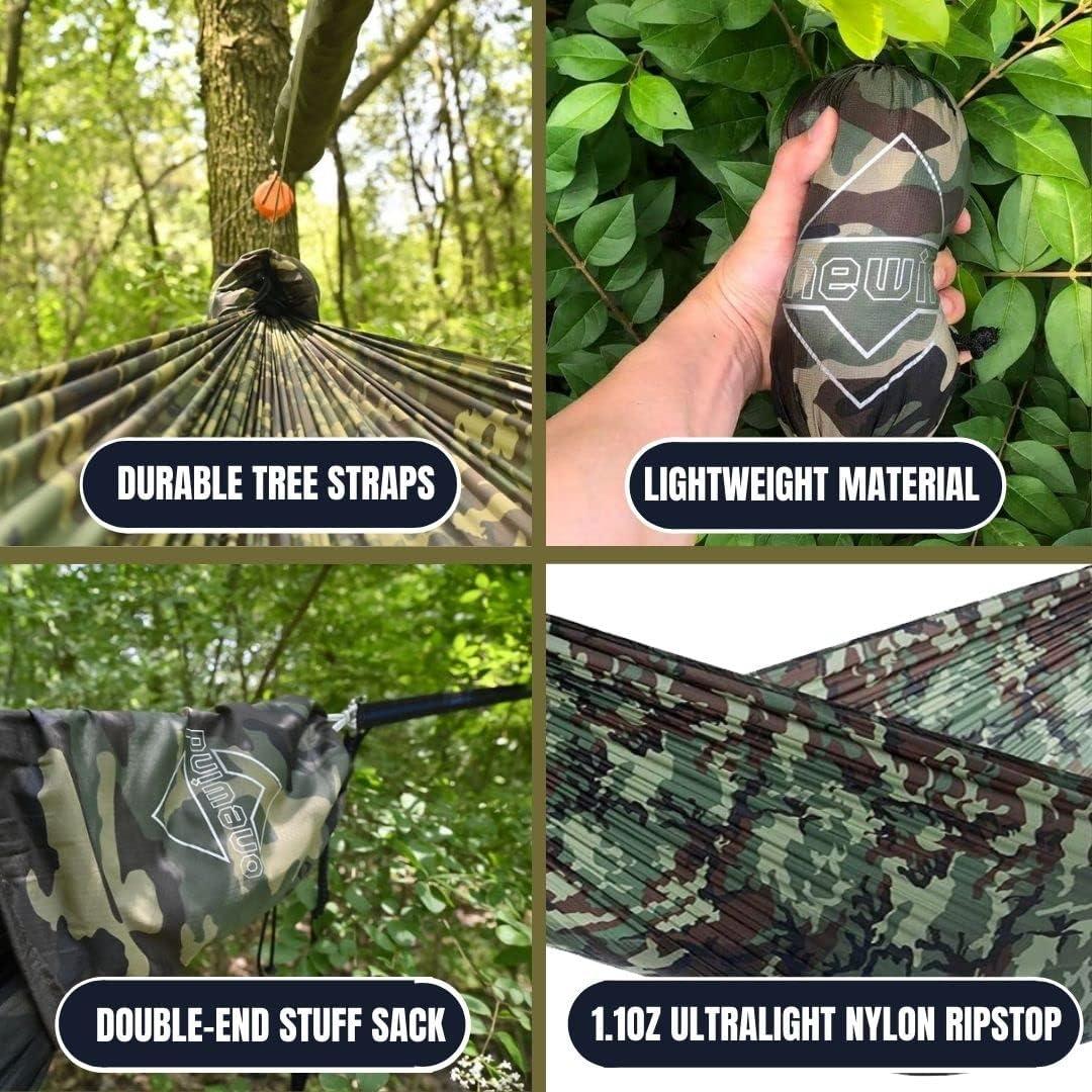 Hamaca Camping Onewind 3.35m Ultraligera Nylon Ripstop Camo