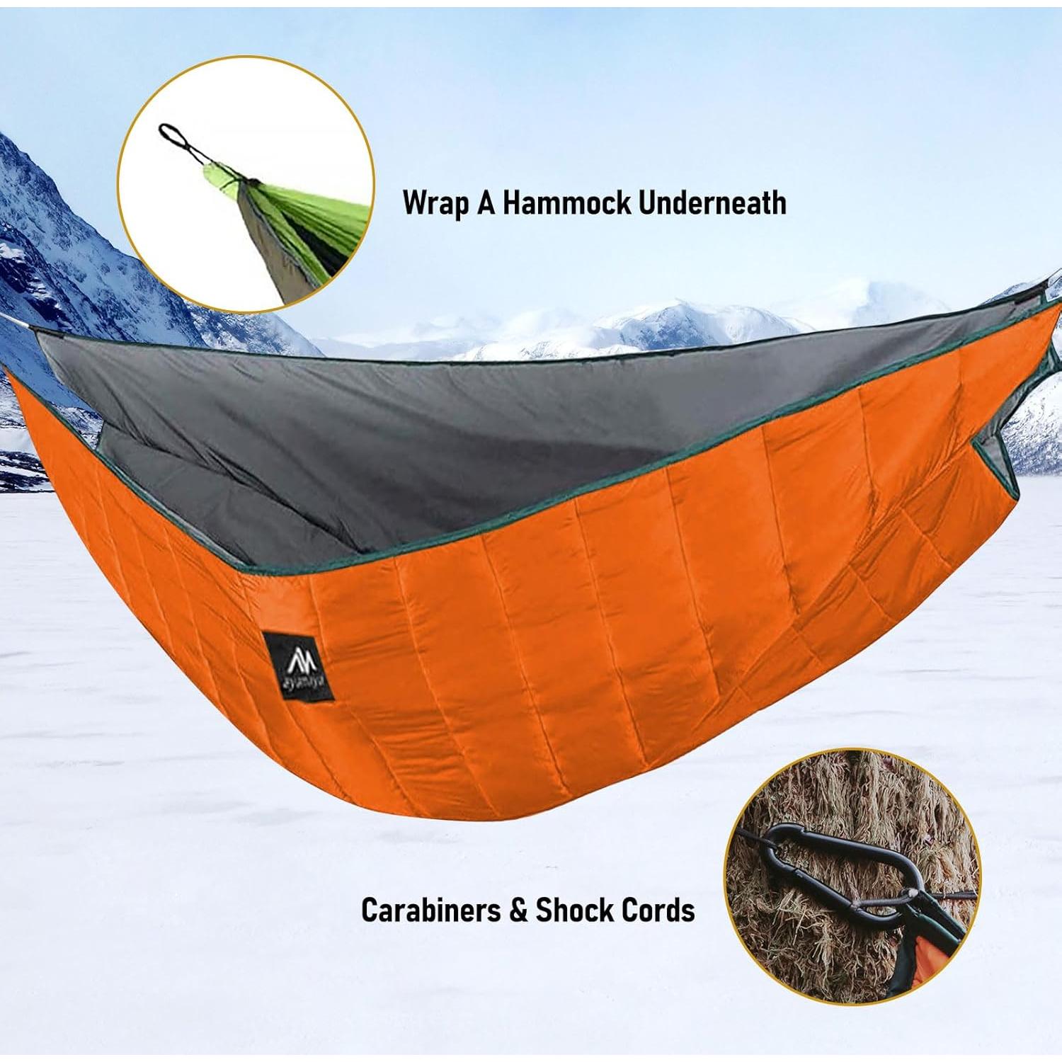 Saco de Aislamiento AYAMAYA para Hamaca Doble 250x170cm Naranja