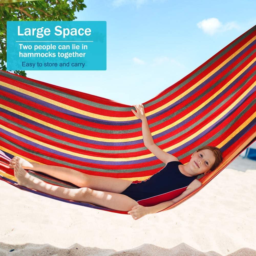 Hamaca Outerman 275x155 cm, Carga 250kg, Antivuelco, Portátil