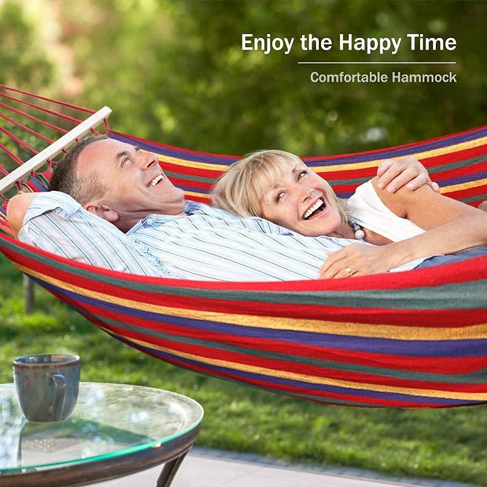 Hamaca Outerman 275x155 cm, Carga 250kg, Antivuelco, Portátil