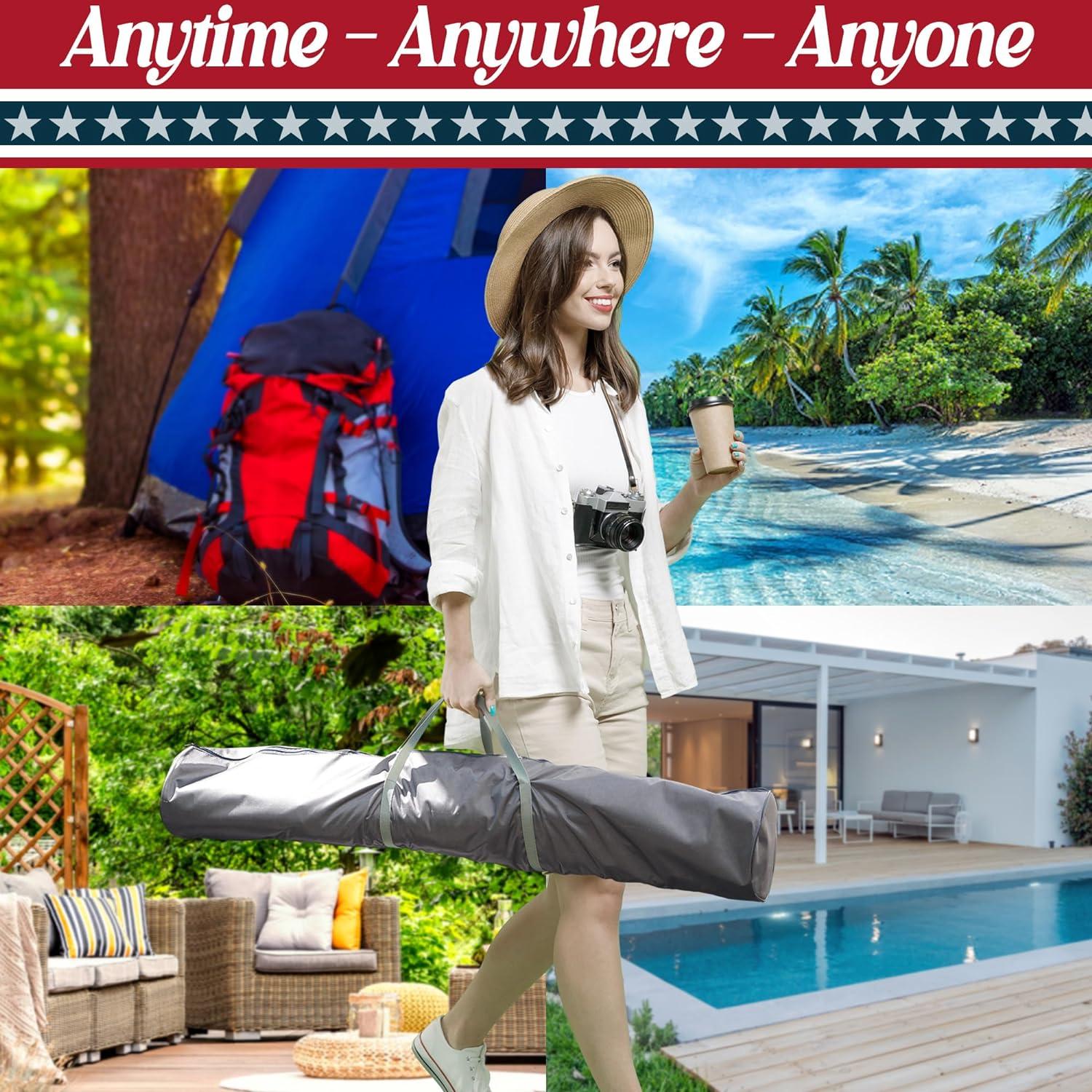 Soporte de Hamaca Tranquillo Uniki Plegable 250 kg Negro