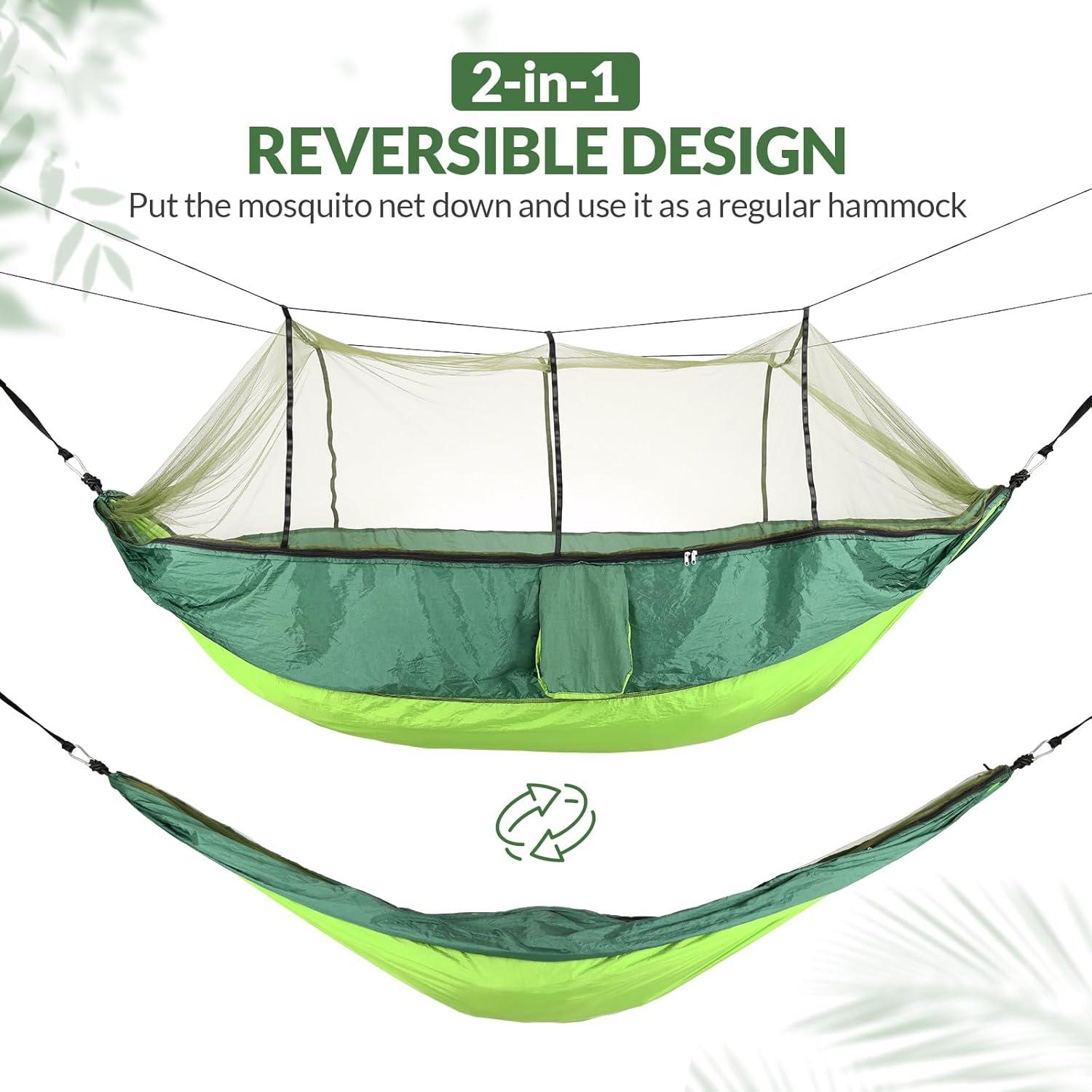 Hamaca de Camping Bestrip con Red Antimosquitos 260x140 cm