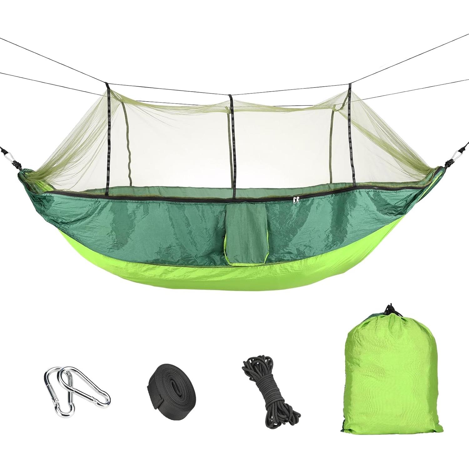 Hamaca de Camping Bestrip con Red Antimosquitos 260x140 cm