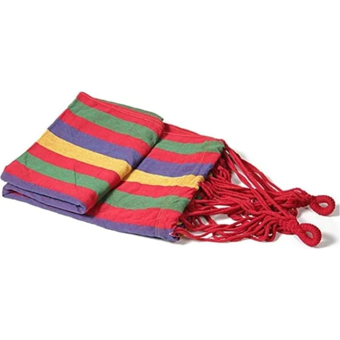 Hamaca Doble de Algodón 279.4x149.9 cm 550 LBS Soporte