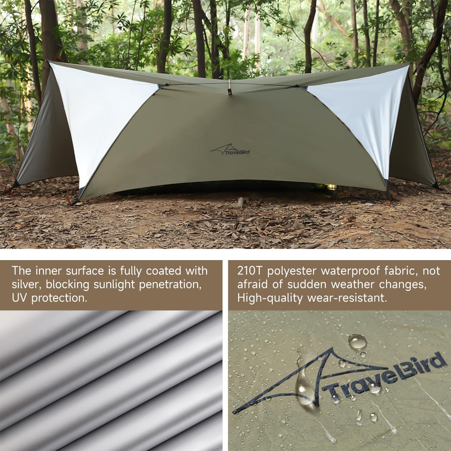 Tarp Impermeable Travel Bird 4.27x2.74m para Camping