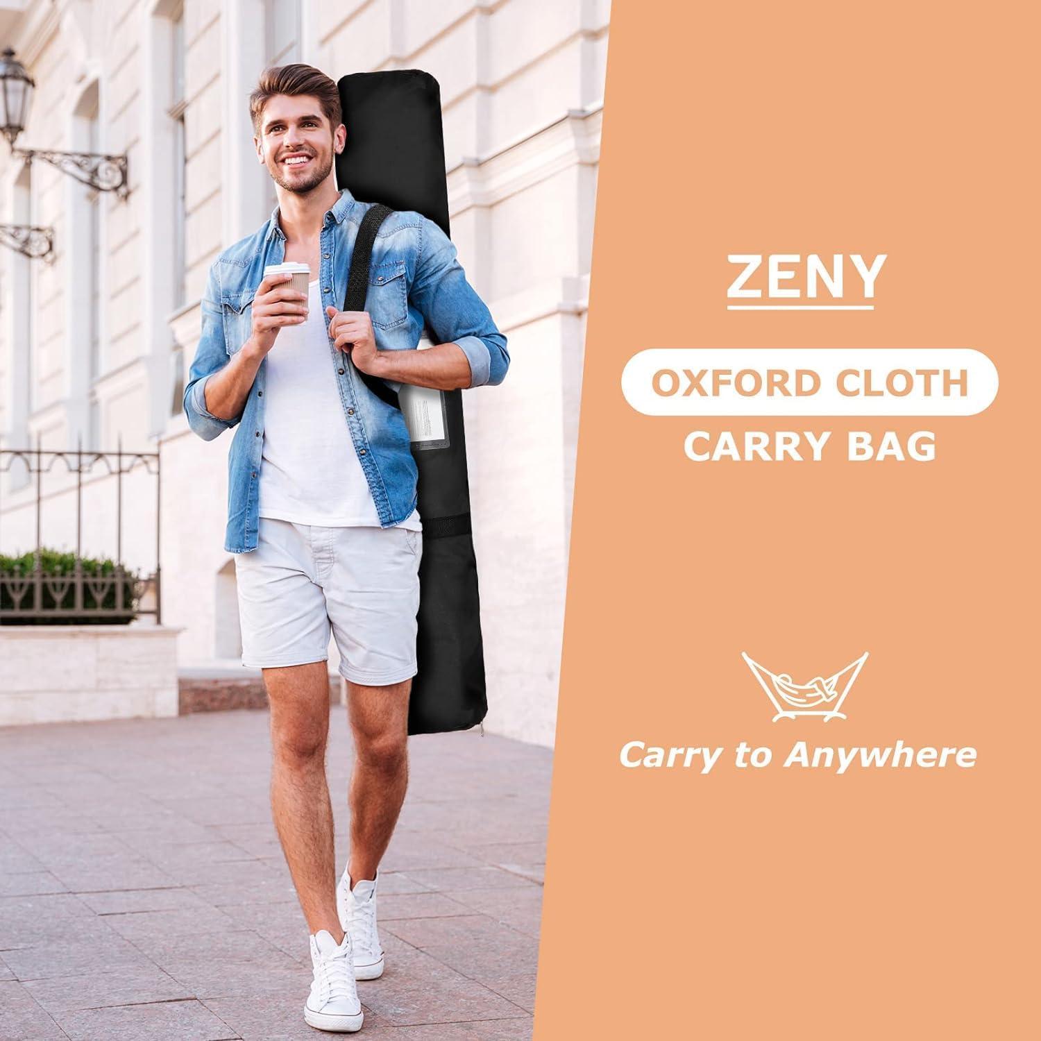 ZENY 9Ft Hammock Stand, Heavy Duty Steel Hammock Frame 2 Person, 450Lbs Capacity, Indoor Outdoor Yard Patio Porch Bedroom Hammock Swing Stand, Portable Carrying Case