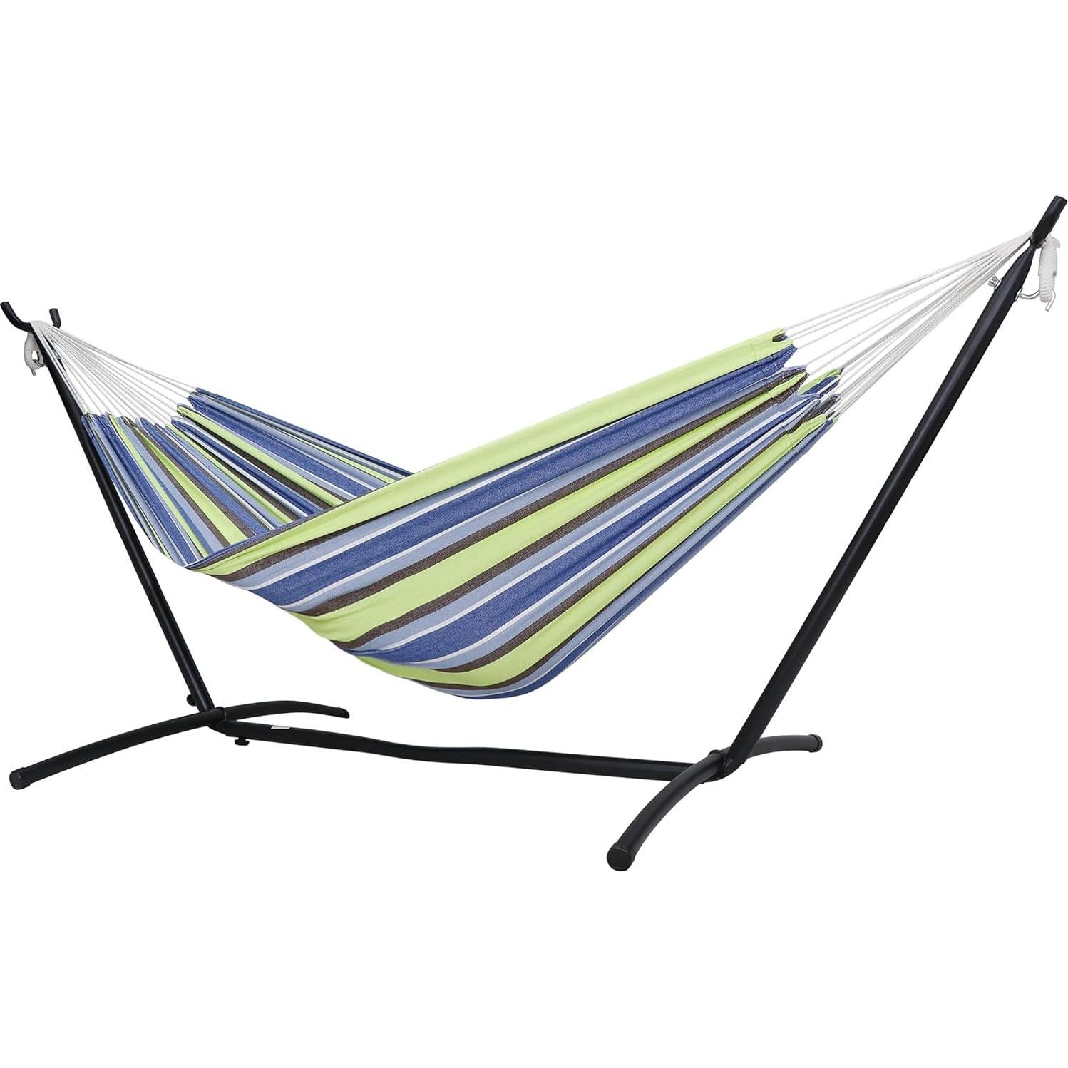 ZENY 9Ft Hammock Stand, Heavy Duty Steel Hammock Frame 2 Person, 450Lbs Capacity, Indoor Outdoor Yard Patio Porch Bedroom Hammock Swing Stand, Portable Carrying Case