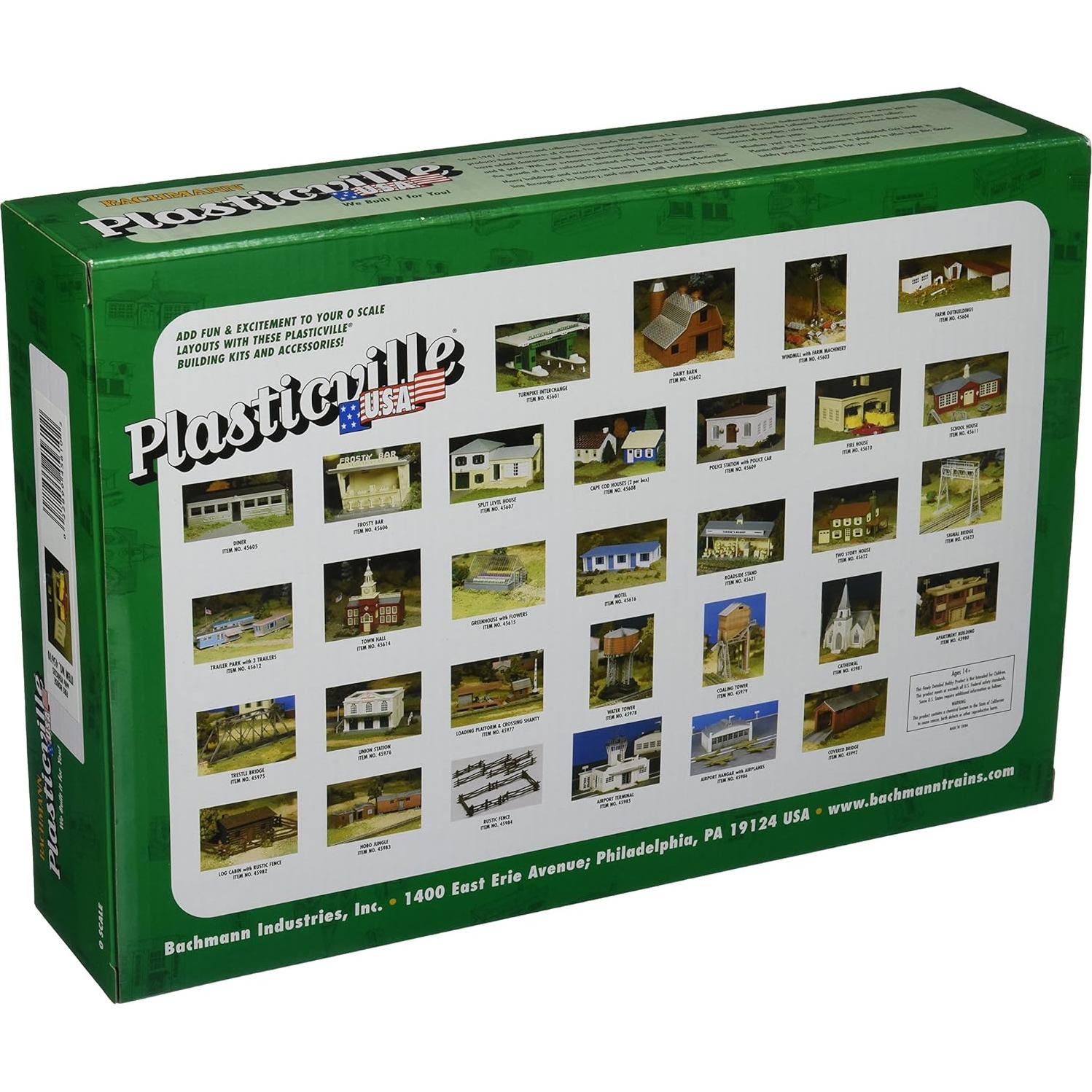 Kit Estación de Bomberos Bachmann Plasticville O con Camiones