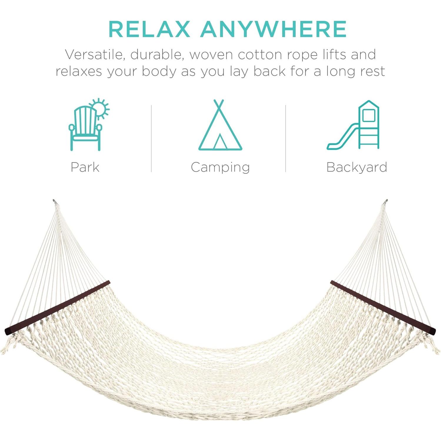 Hamaca Doble Mejor Opción Productos Algodón 204kg Jardín