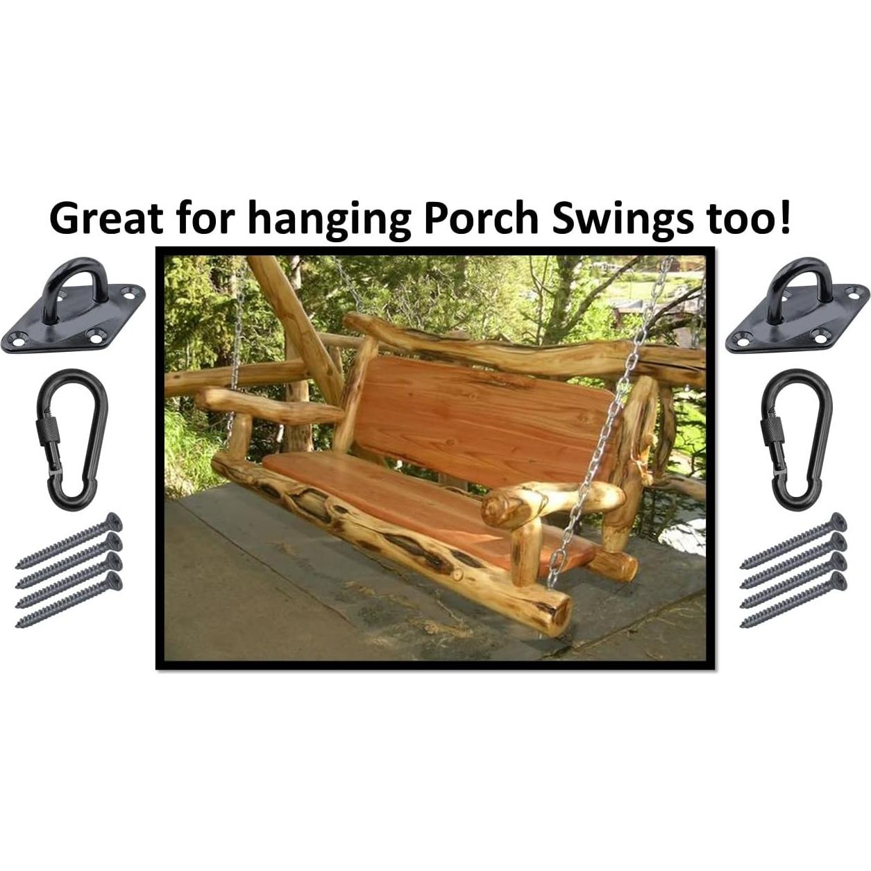 Kit de Hamacas de Alta Resistencia Branded Boards Negro 1000lb