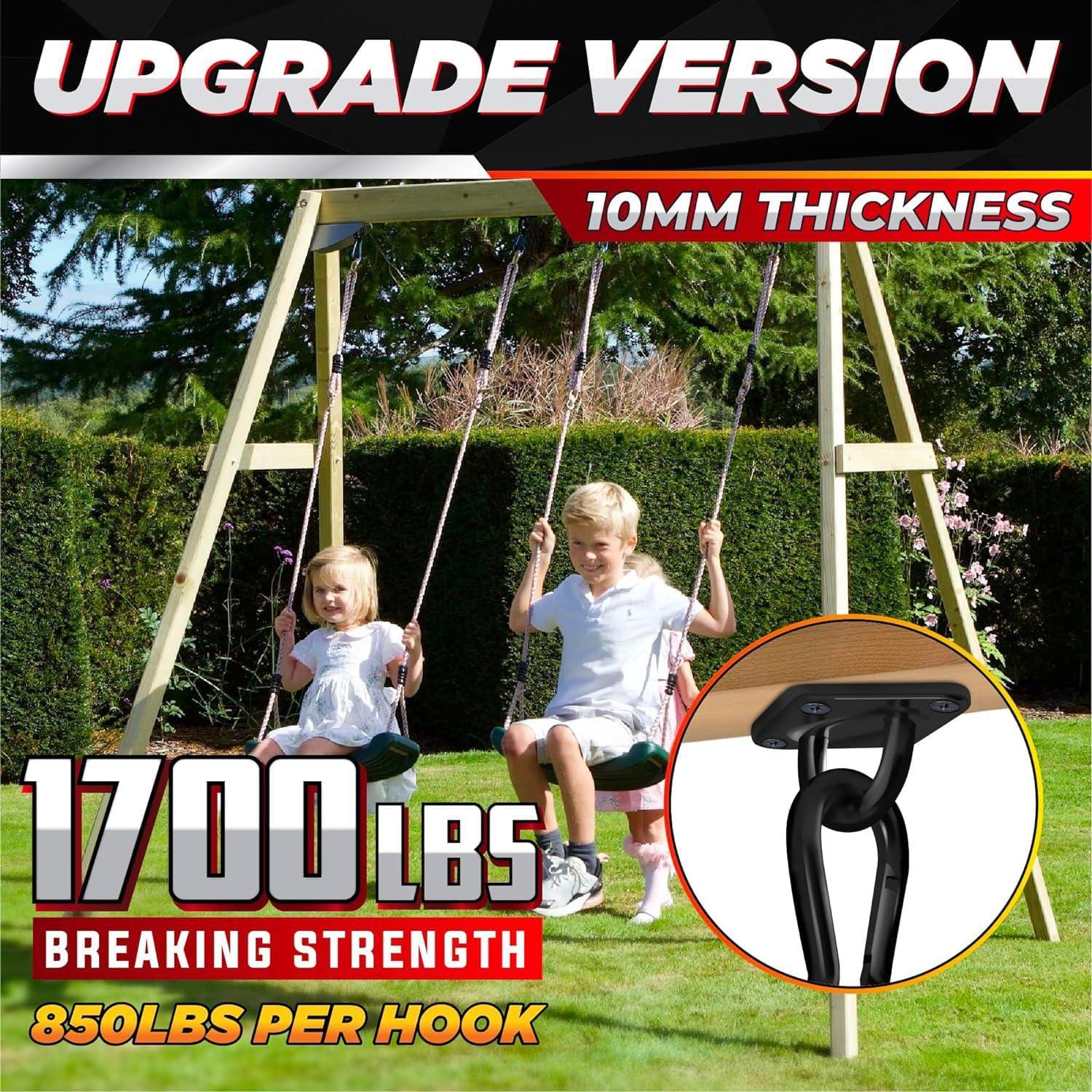 Kit de Colgar Hamacas PAMAZY 770 kg Acero Inoxidable 2 Ganchos