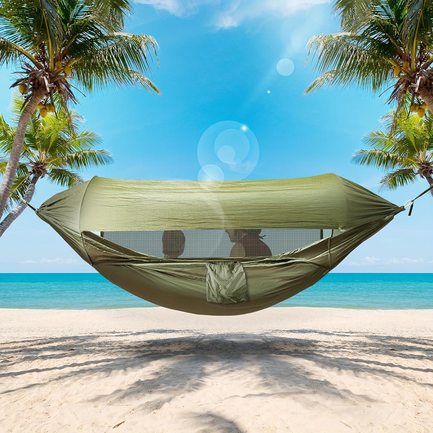 Hamaca Doble Ligera Antimosquitos 259x140cm para Viajes