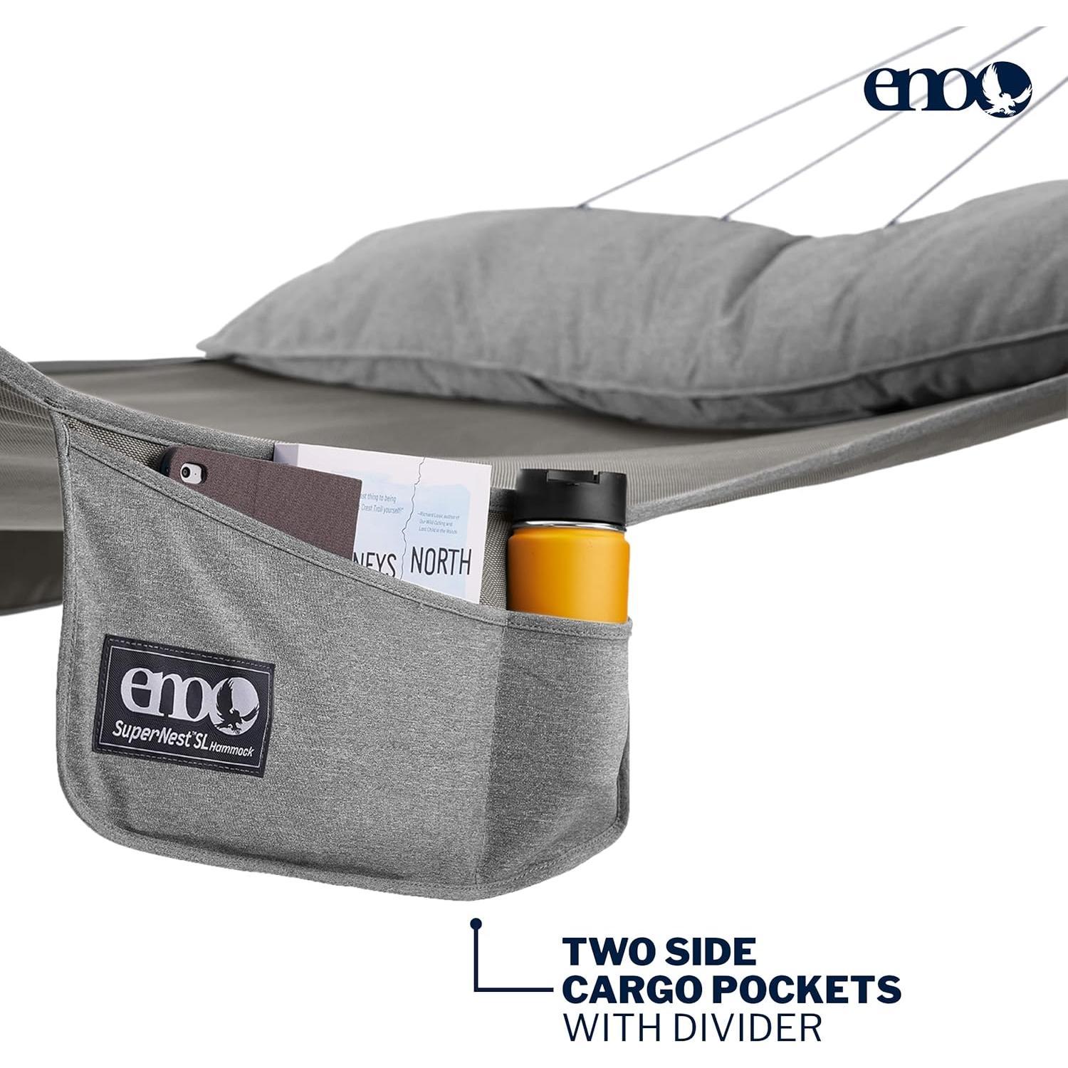 Hamaca Doble ENO SuperNest SL - Gris Piedra, 240x140 cm