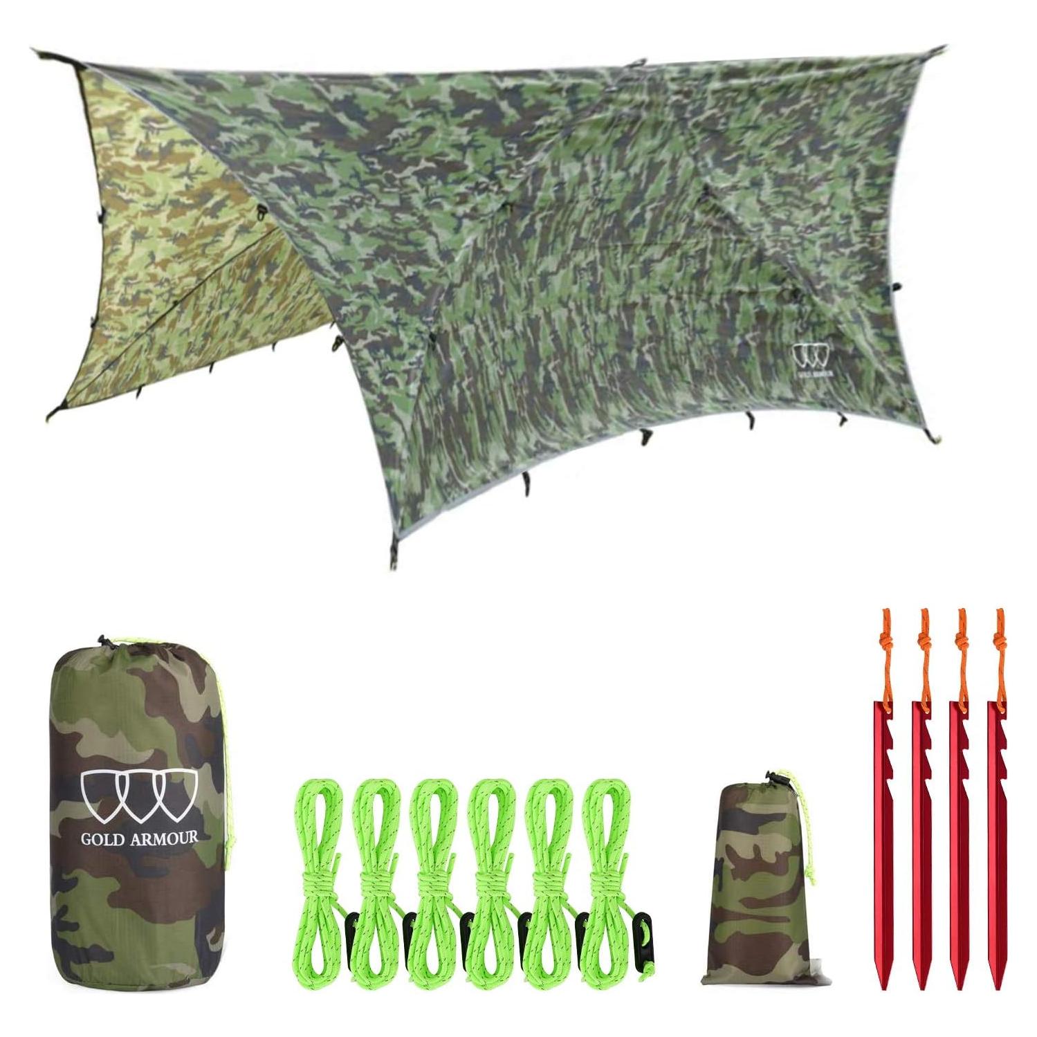 Toldo Impermeable Gold Armour 5,000 mm para Camping Camo