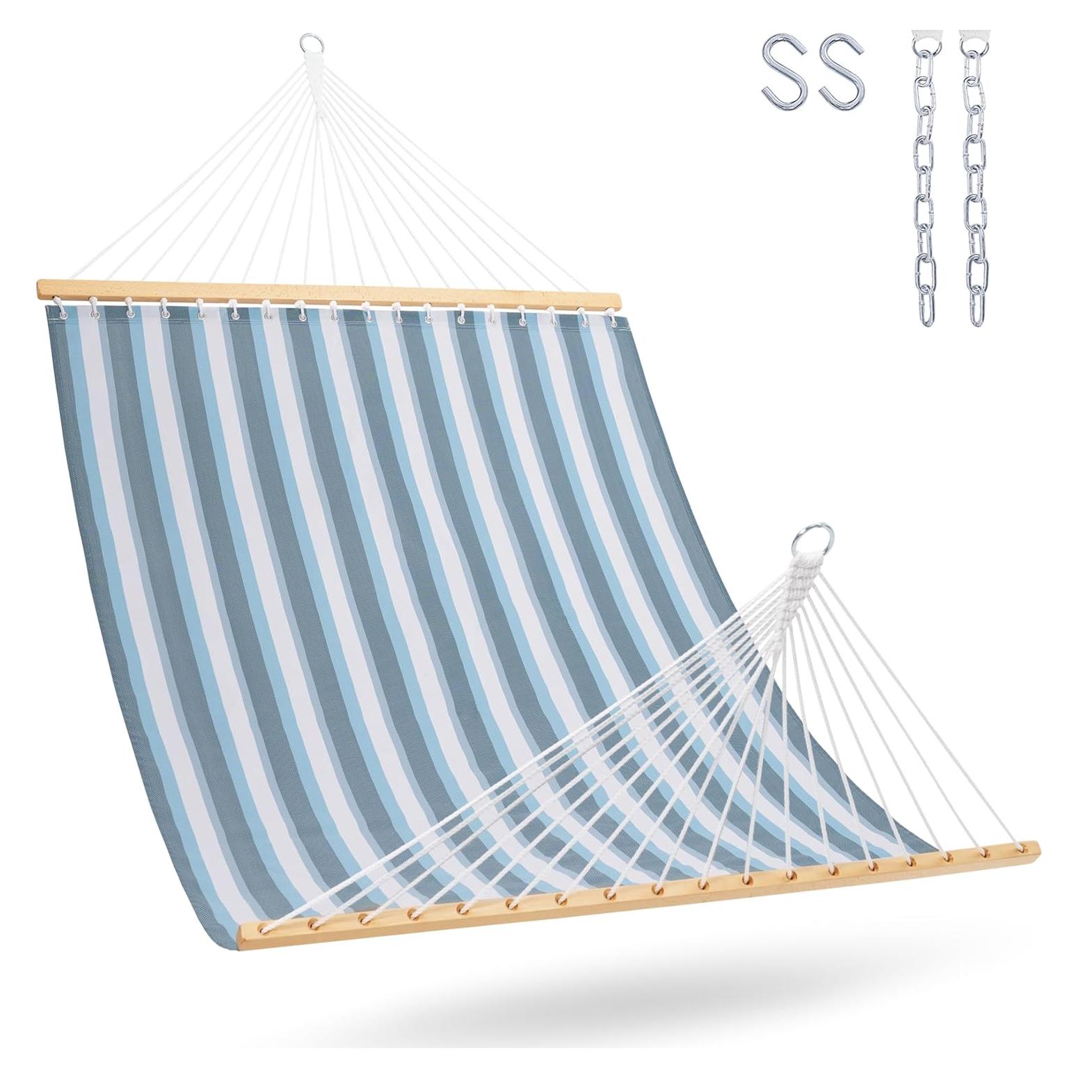 Hamaca de Secado Rápido Lazy Daze Doble Textilene 204 kg Rayas