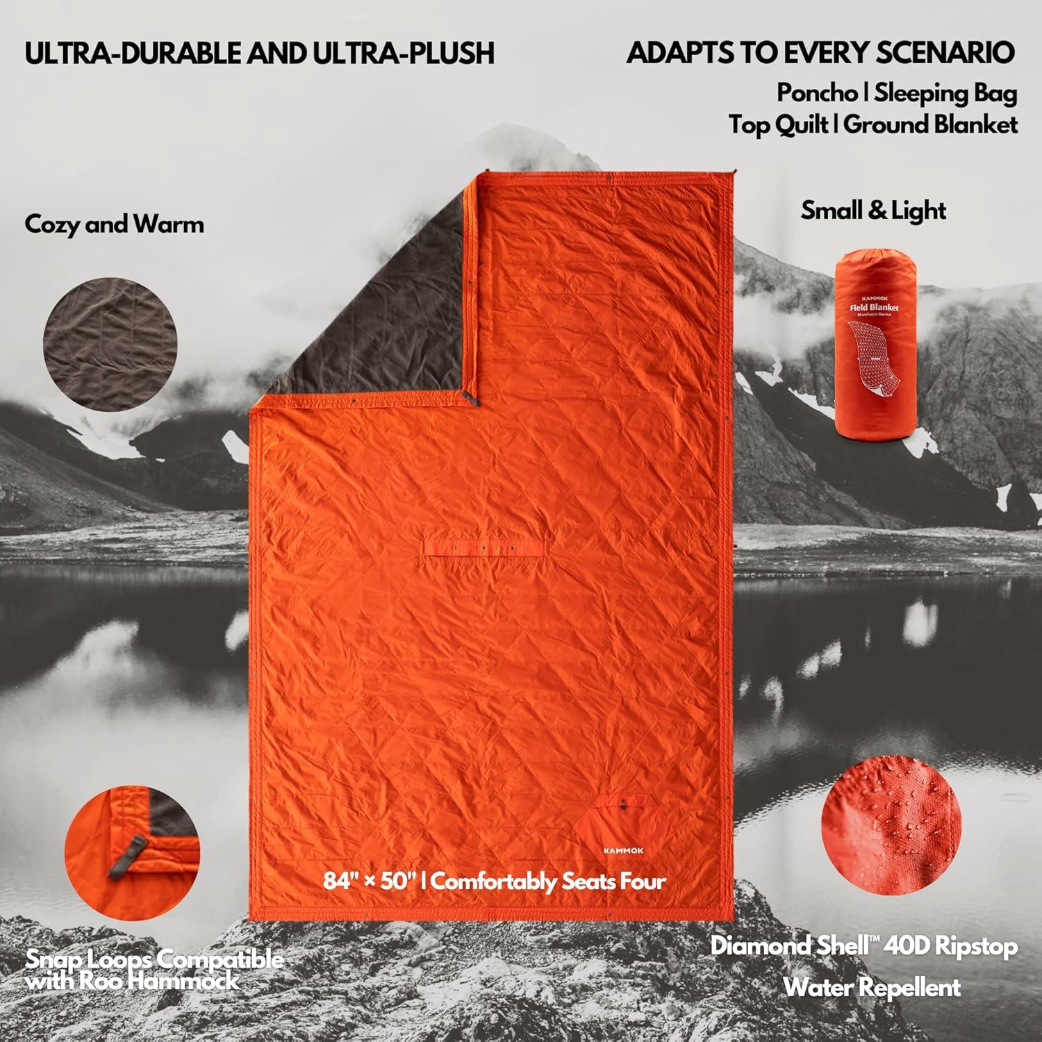 Manta de Campo KAMMOK - Microforro Resistente al Agua 213x127cm