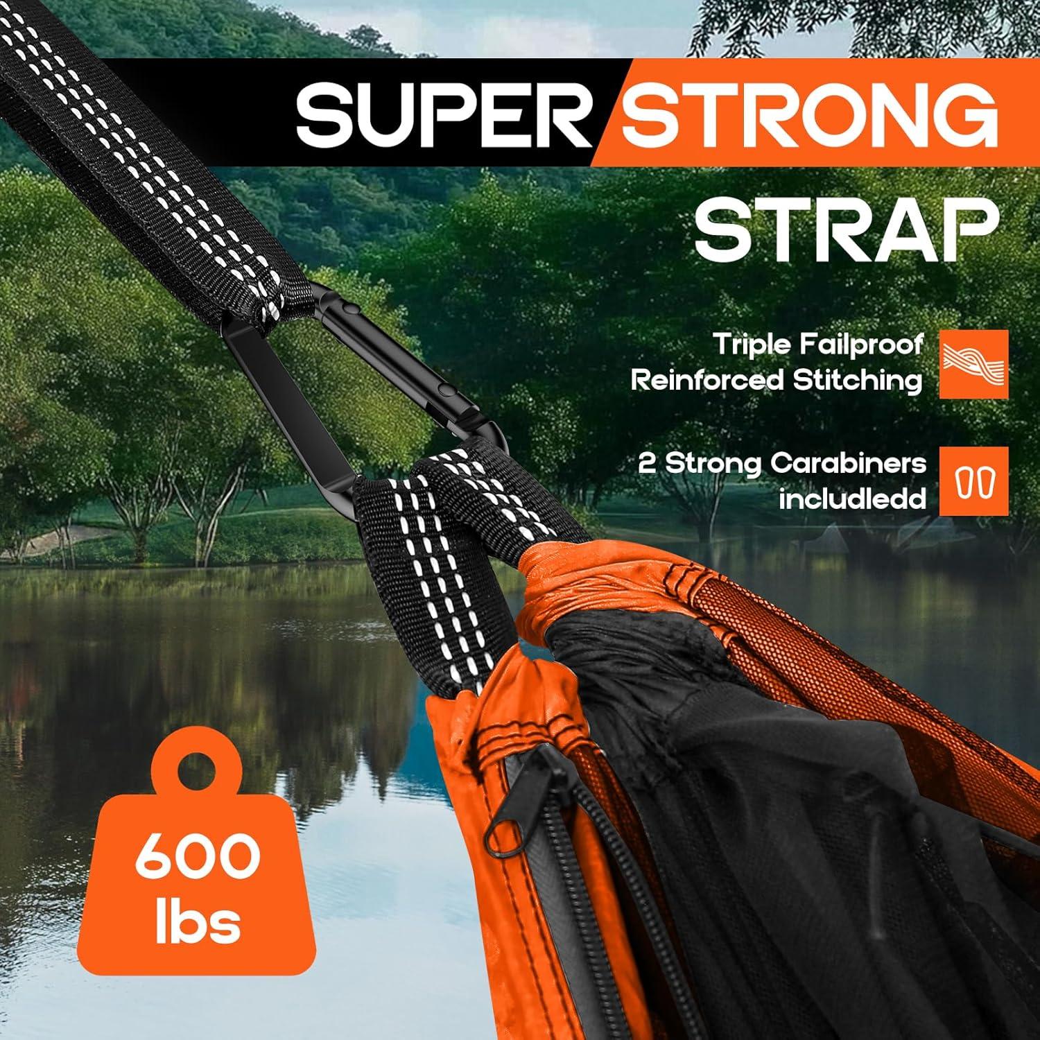 Hamaca de Camping HGYI con Red Mosquitera 272 kg 289.56x144.78 cm