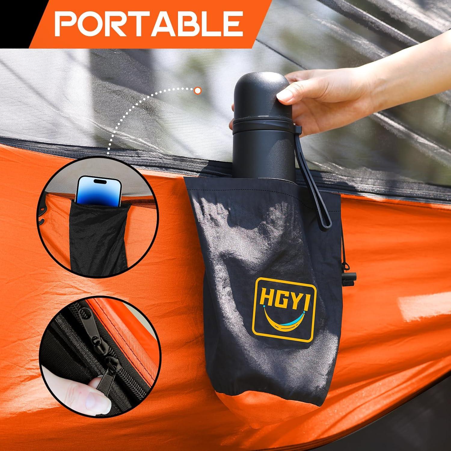 Hamaca de Camping HGYI con Red Mosquitera 272 kg 289.56x144.78 cm