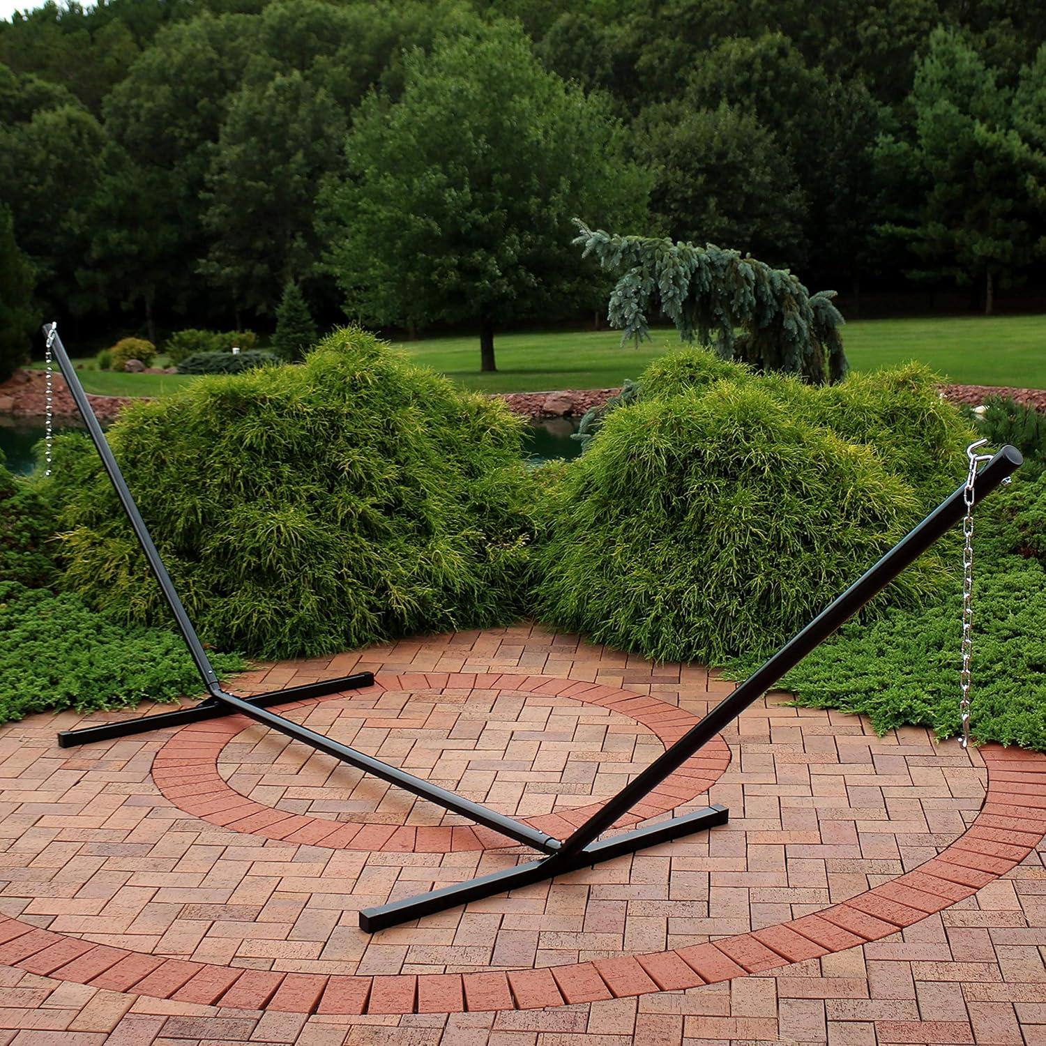 Soporte de Hamaca de Acero Sunnydaze 4.57m Negro 181kg