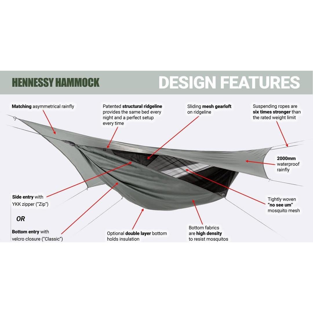 Hennessy Hammock - Explorer Deluxe Zip XL