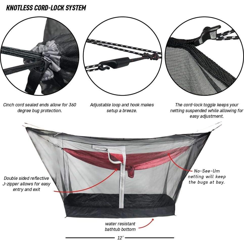 Red de Insectos Grand Trunk Mozzy 360 - Protección Completa para Camping