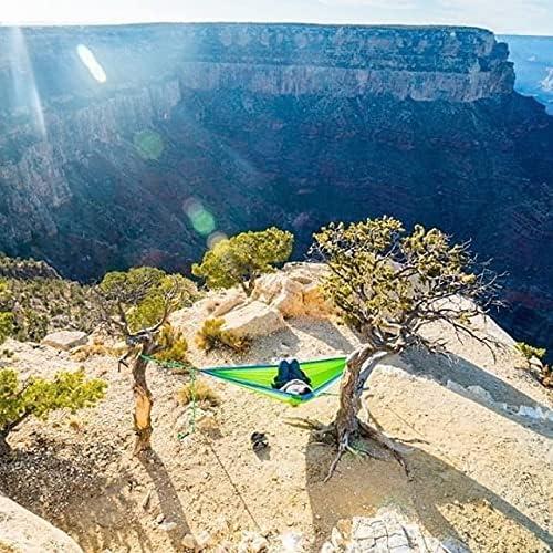 Hamaca Doble Deluxe Grand Trunk 3.2x2m 500lbs Nylon Verde/Azul