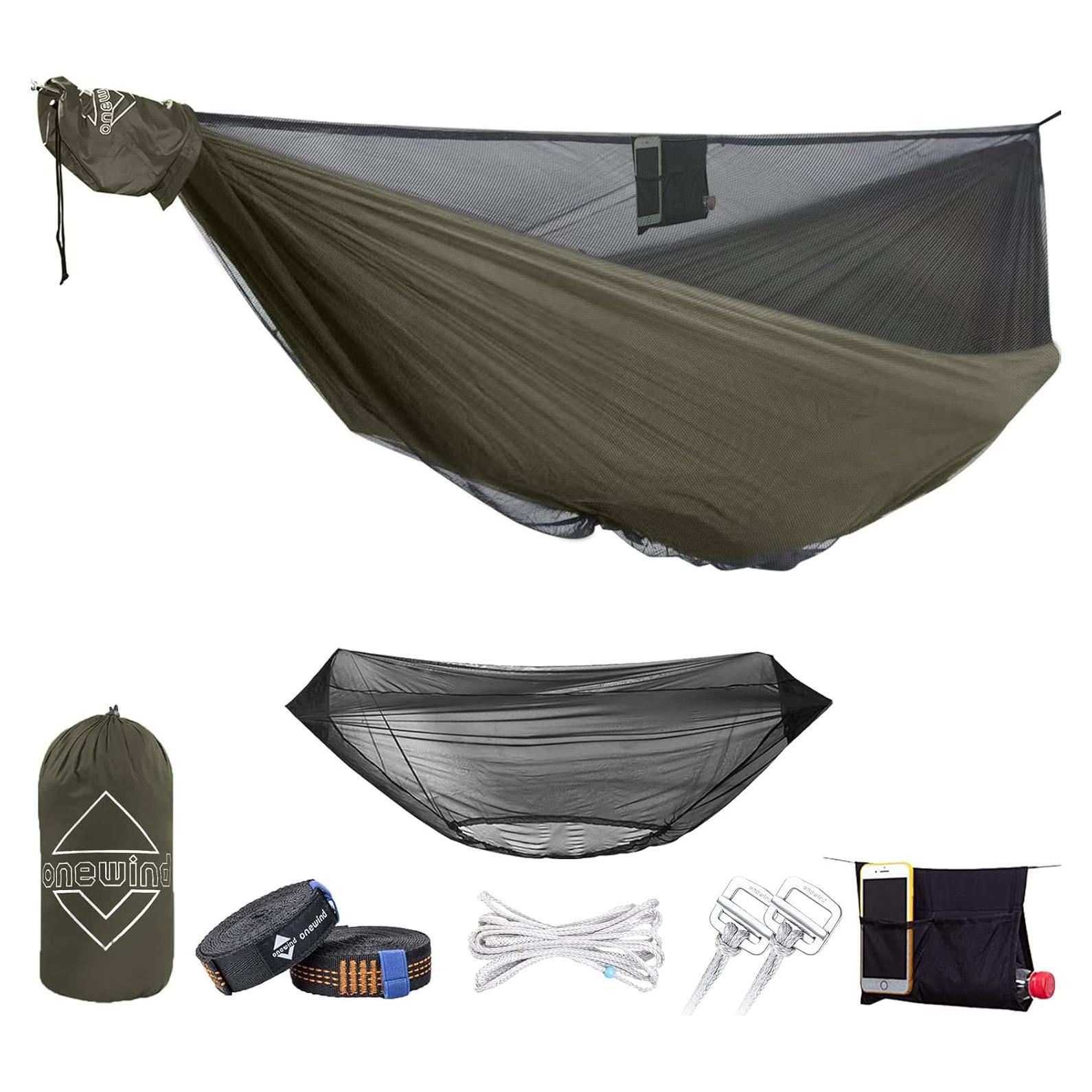 Hamaca de Camping Onewind Doble 12 Pies con Red Mosquitos