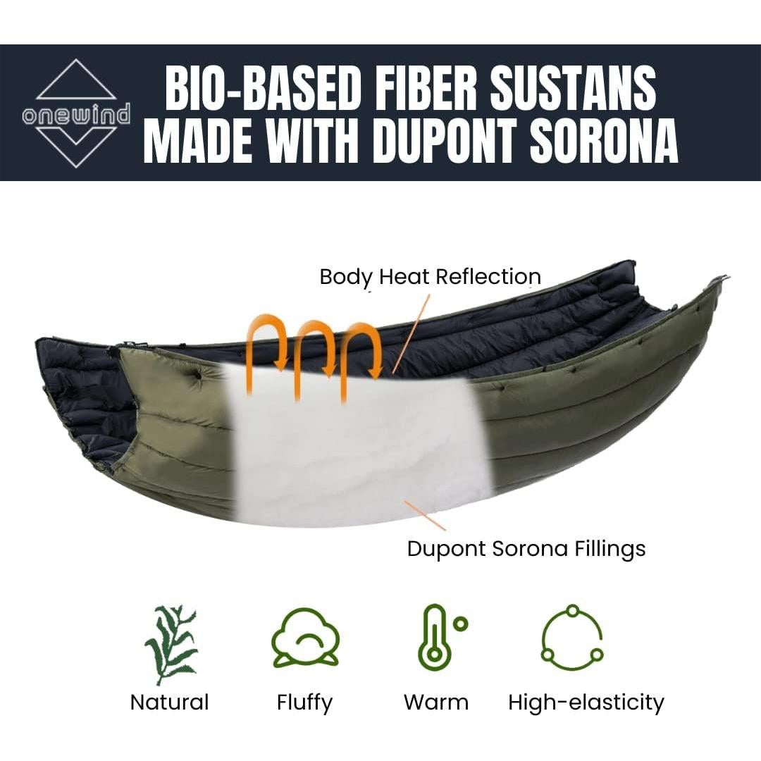 Hamaca Doble Onewind con Manta Aislante Ultraligera 211x132cm