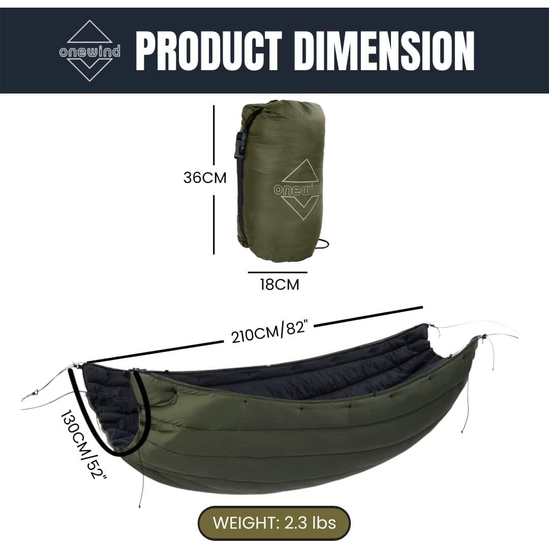 Hamaca Doble Onewind con Manta Aislante Ultraligera 211x132cm