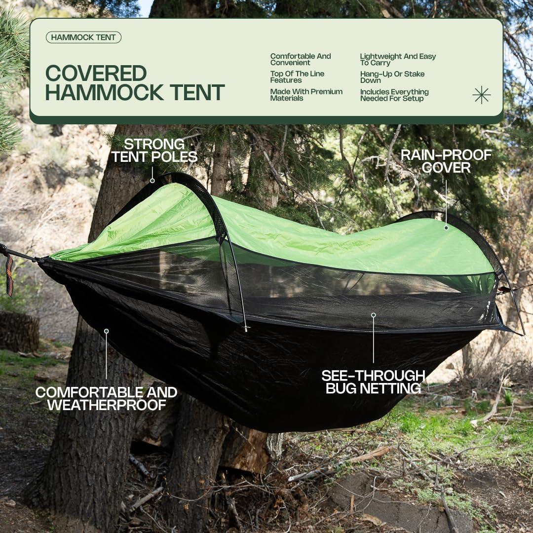 Tienda de Hamaca para Camping ANGORA 2.69m x 1.37m Impermeable