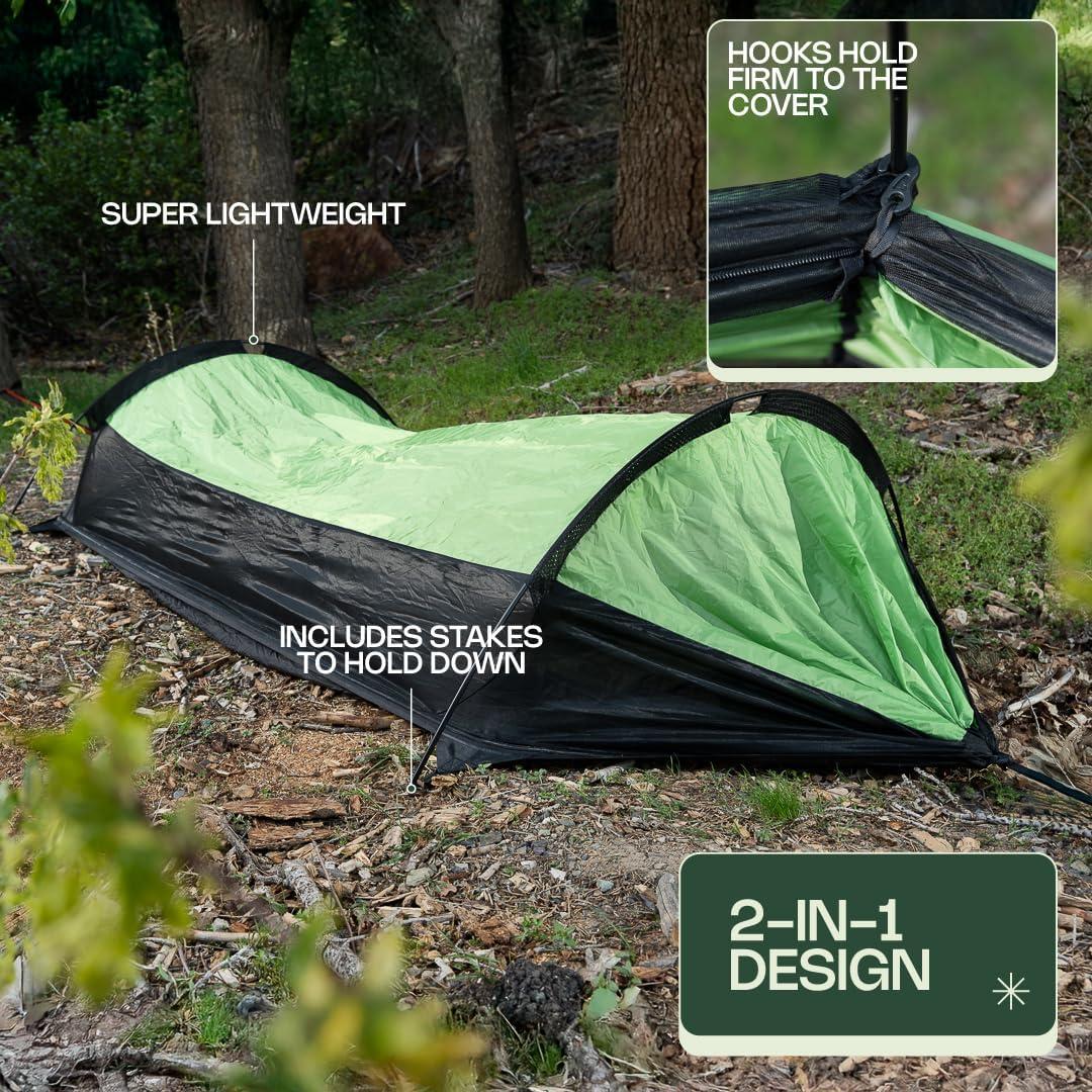 Tienda de Hamaca para Camping ANGORA 2.69m x 1.37m Impermeable