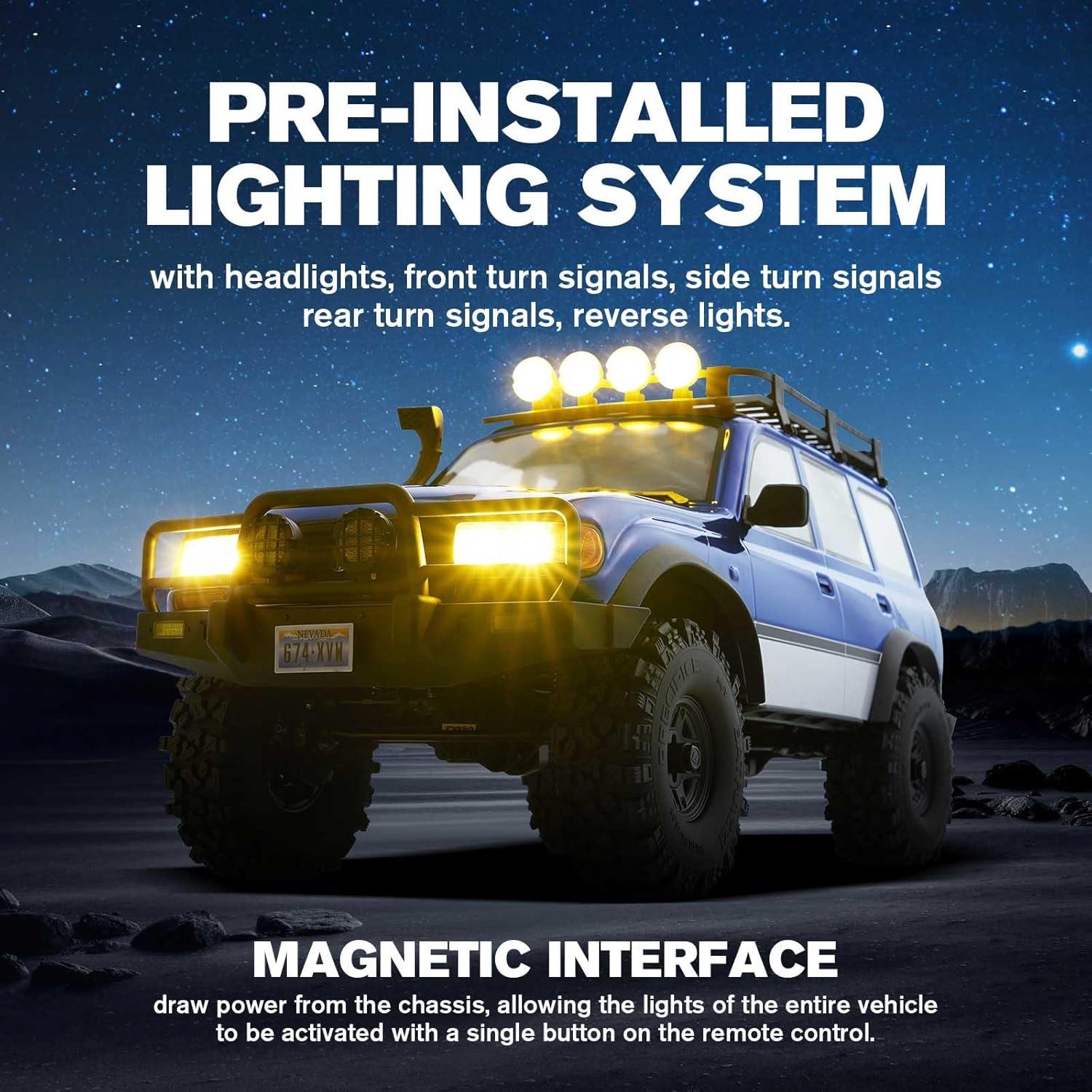 EAZYRC FCX10 1/10 Crawler Toyota Land Cruiser 80 Azul