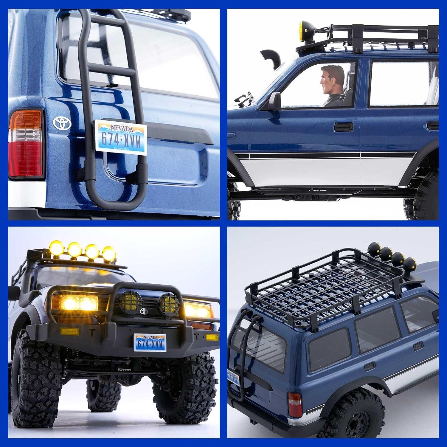 EAZYRC FCX10 1/10 Crawler Toyota Land Cruiser 80 Azul