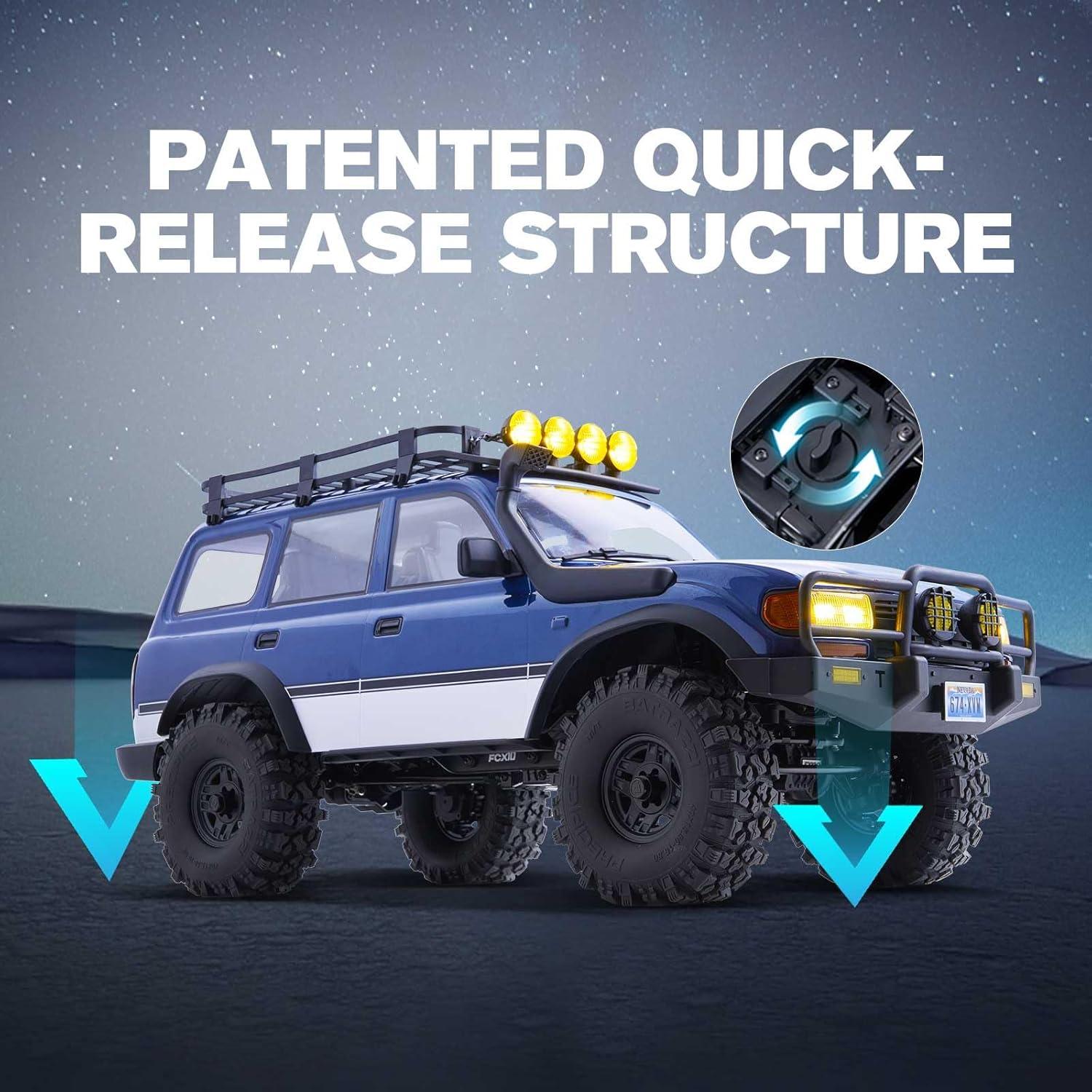 EAZYRC FCX10 1/10 Crawler Toyota Land Cruiser 80 Azul