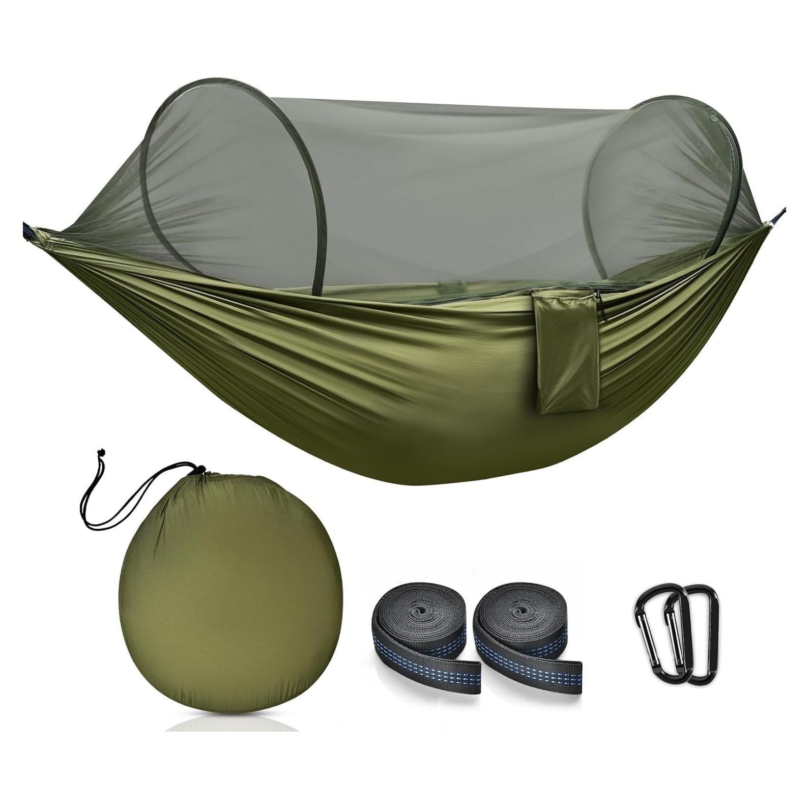 Hamaca de Camping FIRINER Doble con Red Antimosquitos 260x140cm