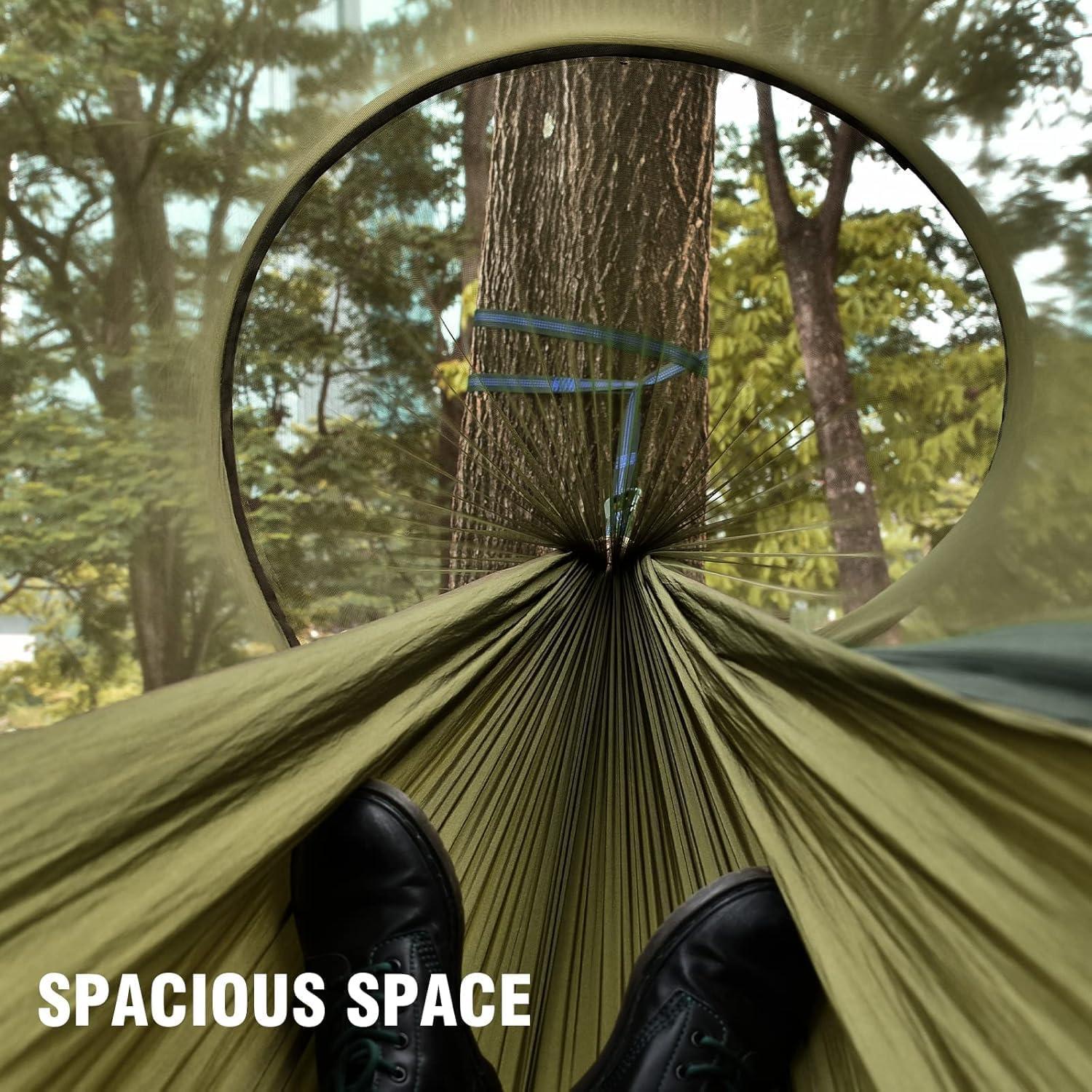 Hamaca de Camping FIRINER Doble con Red Antimosquitos 260x140cm