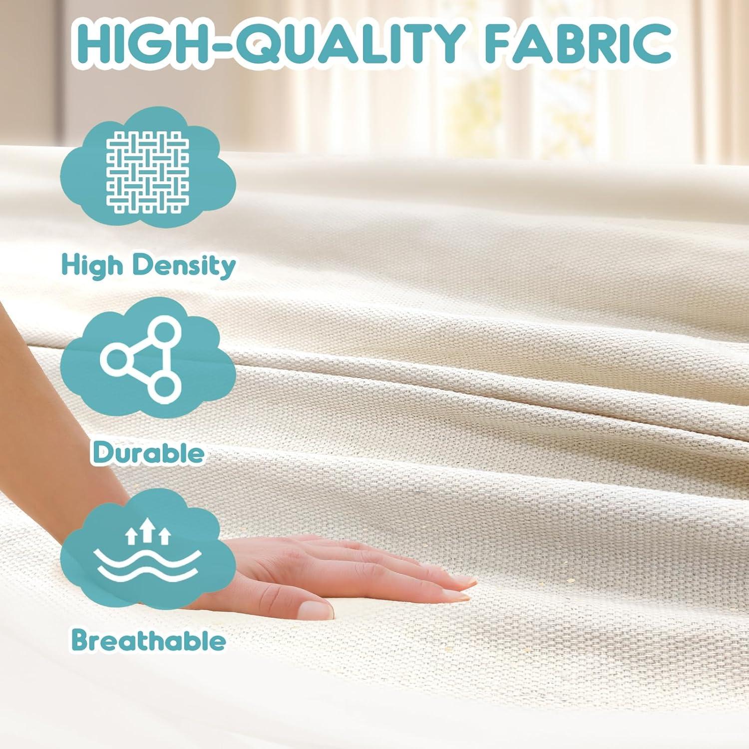 Hamaca de Algodón Anyoo Blanca con Barra de Soporte 204kg