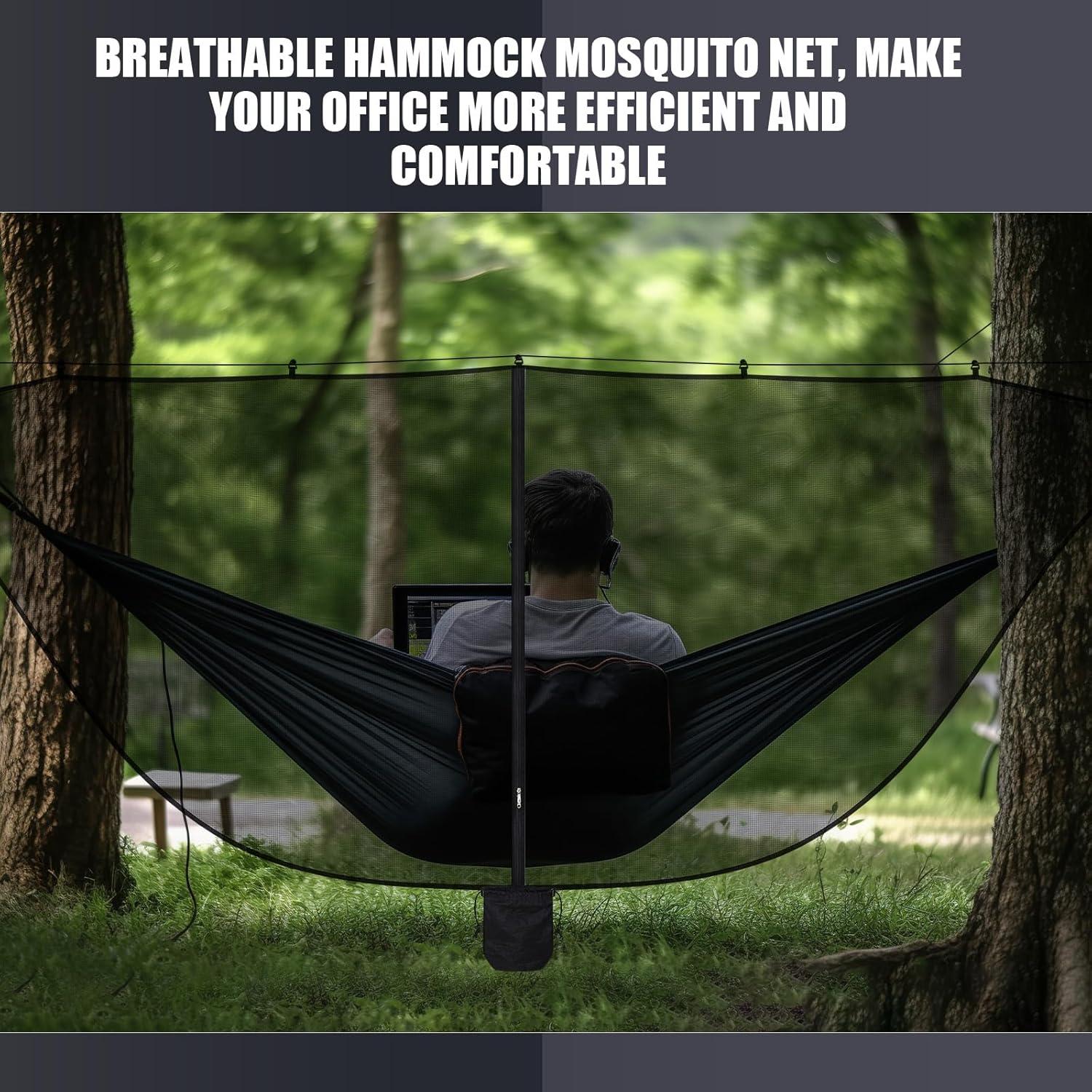 Red de Malla Antimosquitos para Hamaca GliCraft 2 Piezas 3.66m