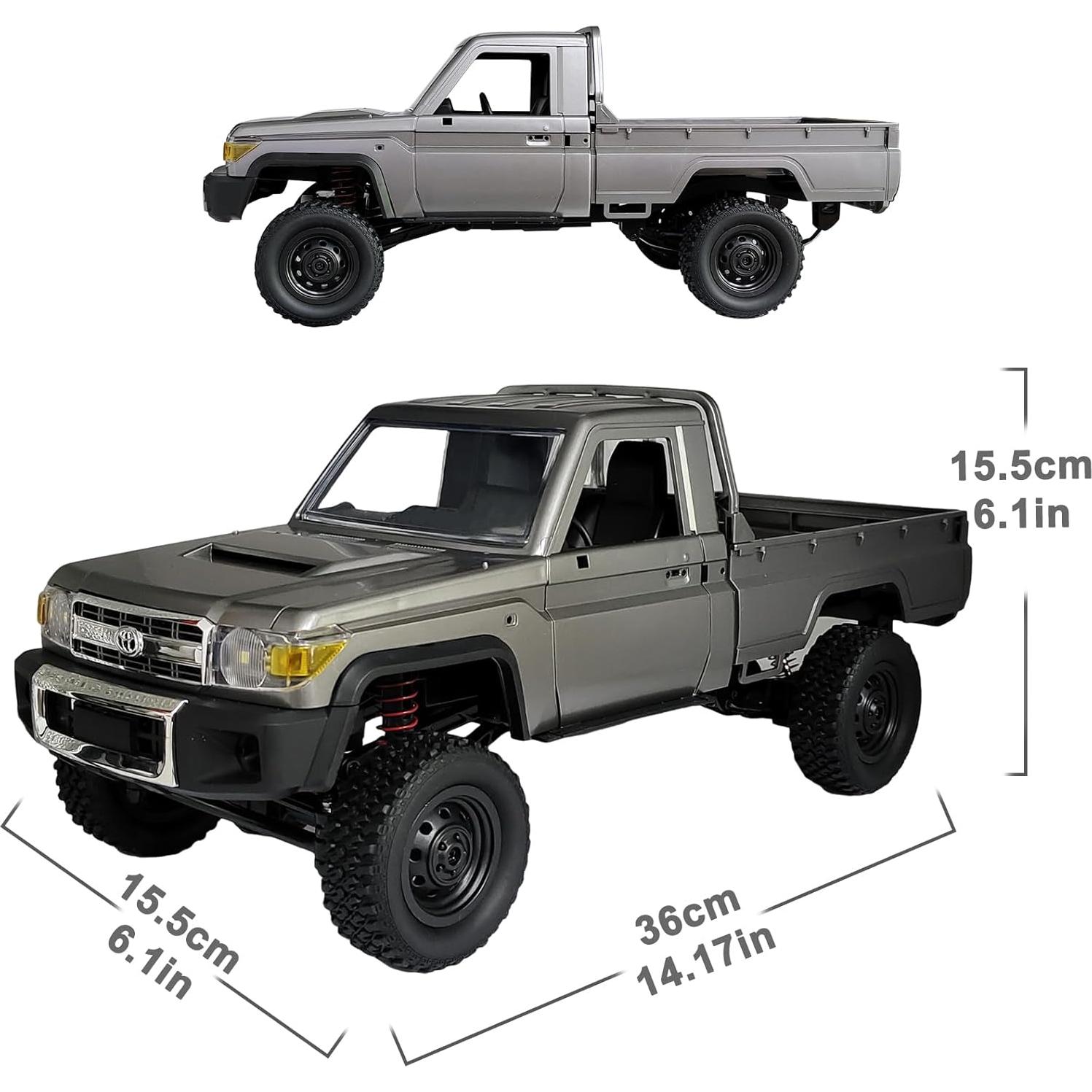 Camión RC 1:12 MN82 Pro 4x4 Toyota LC79 con Luces LED