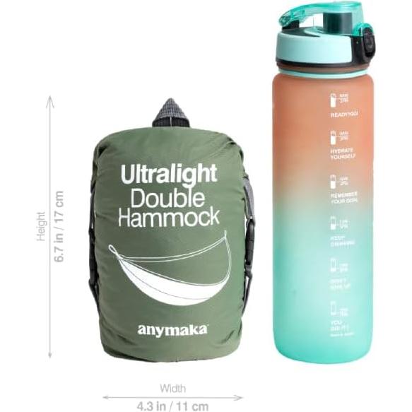 Soporte de Hamaca Portátil Anymaka - 250 kg - Amarillo Atardecer