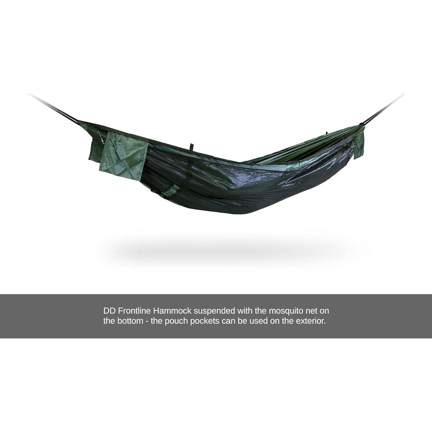 Hamaca DD Frontline Verde Oliva con Red Antimosquitos 2.68m