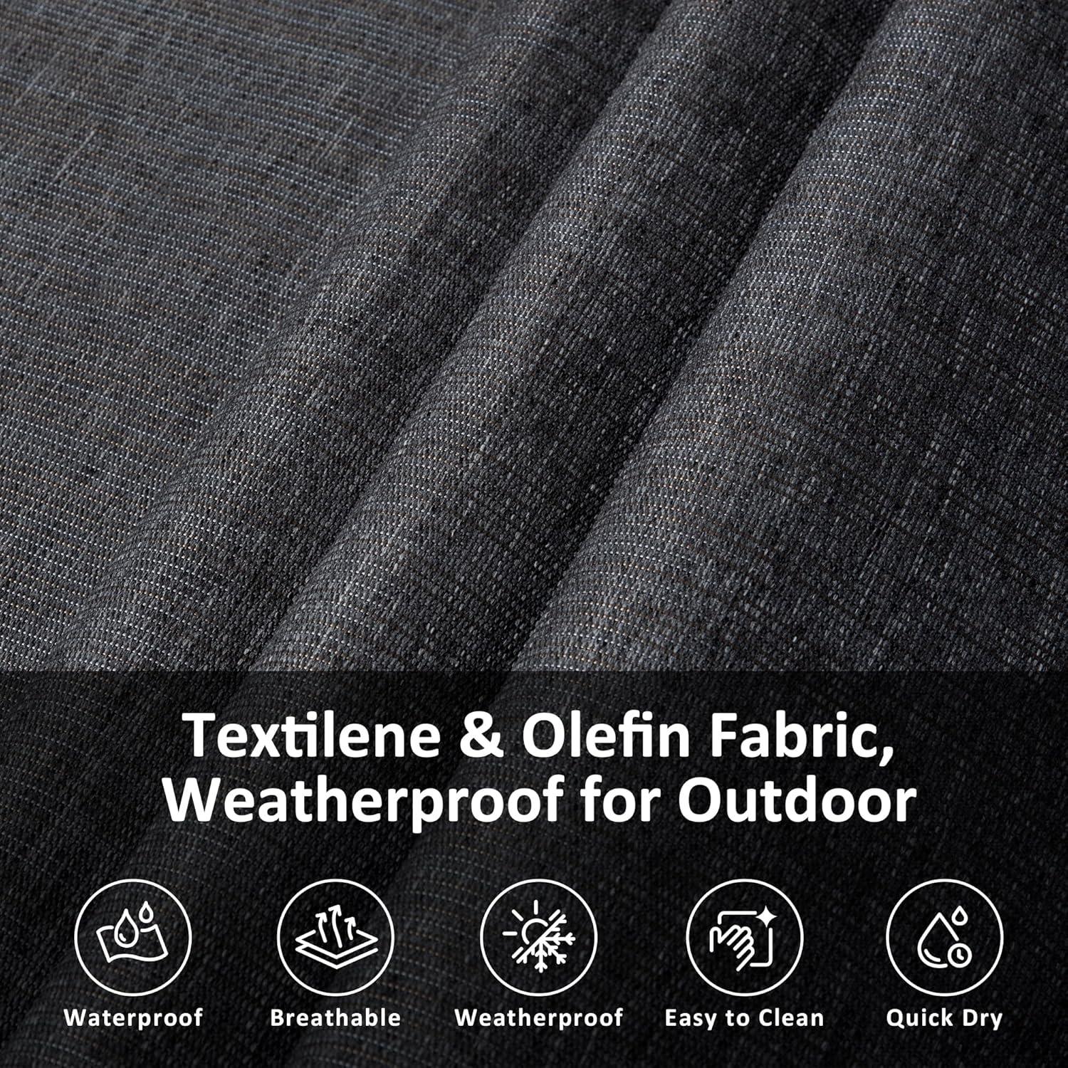 Hamaca Doble SUNCREAT Gris Oscuro 204kg Capacidad Secado Rápido