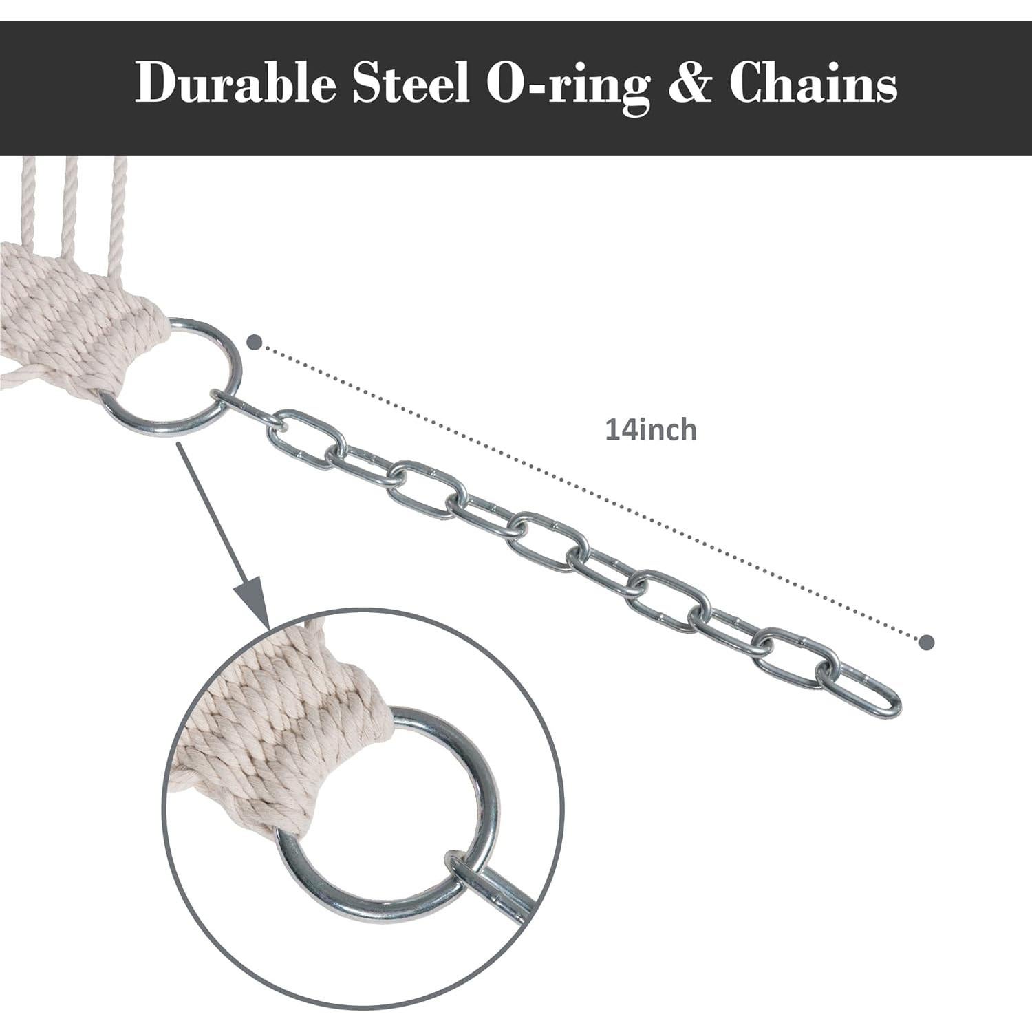 Hamaca Doble SUNCREAT Gris Oscuro 204kg Capacidad Secado Rápido