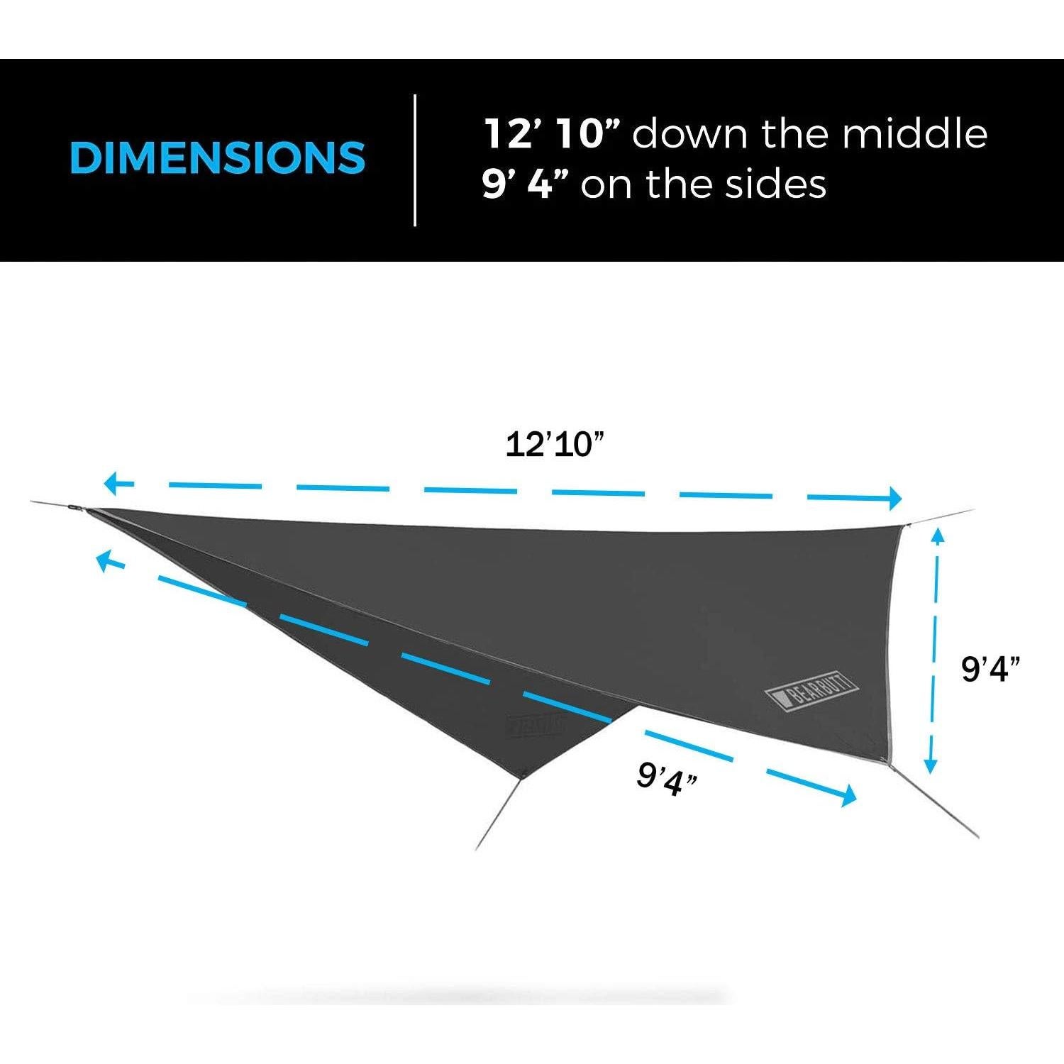 Lona de Lluvia Bear Butt 3.35x2.74m Impermeable Ultraligera